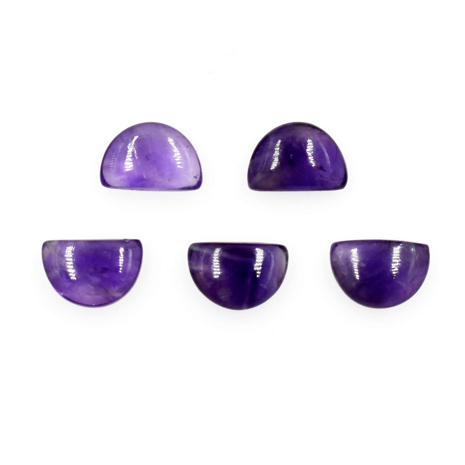 Natural Purple Amethyst Smooth Cabochon Loose Gemstone Mix Shape Wholesale Lots