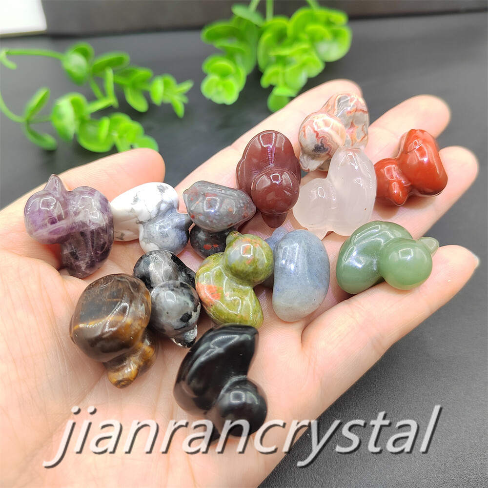 50pcs Mix Natural Quartz Crystal Duck Skull Carved Animal Skull Wholesale