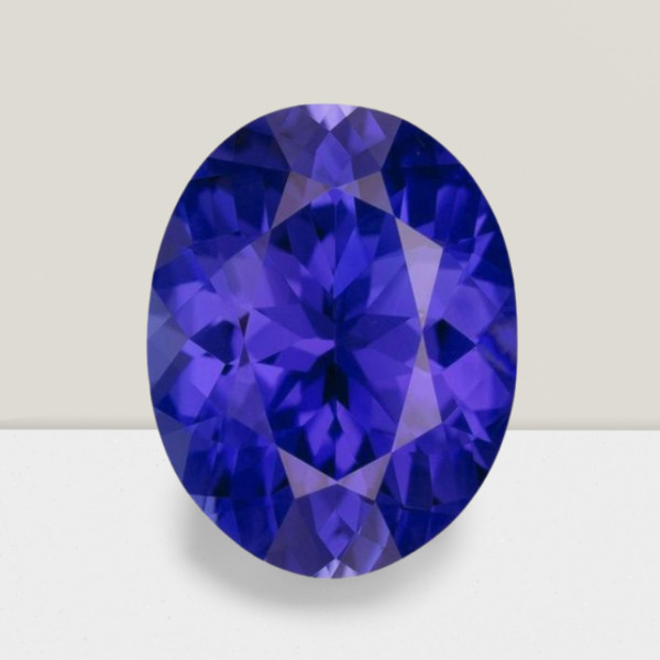 Tanzanite Oval Cut Gemstone 2 Cts – 10×8 mm Calibrated Loose Gem