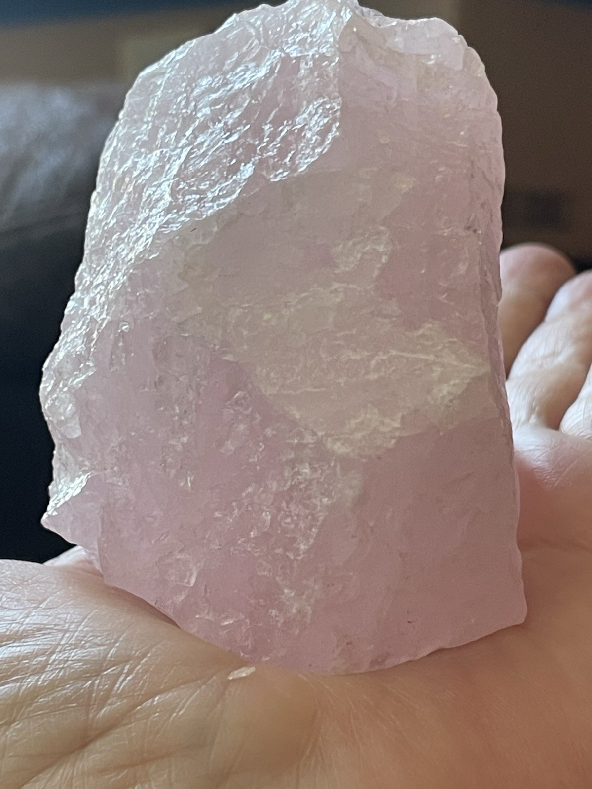 Rose Quartz “Raw” 3 X 2 1/2 Inch