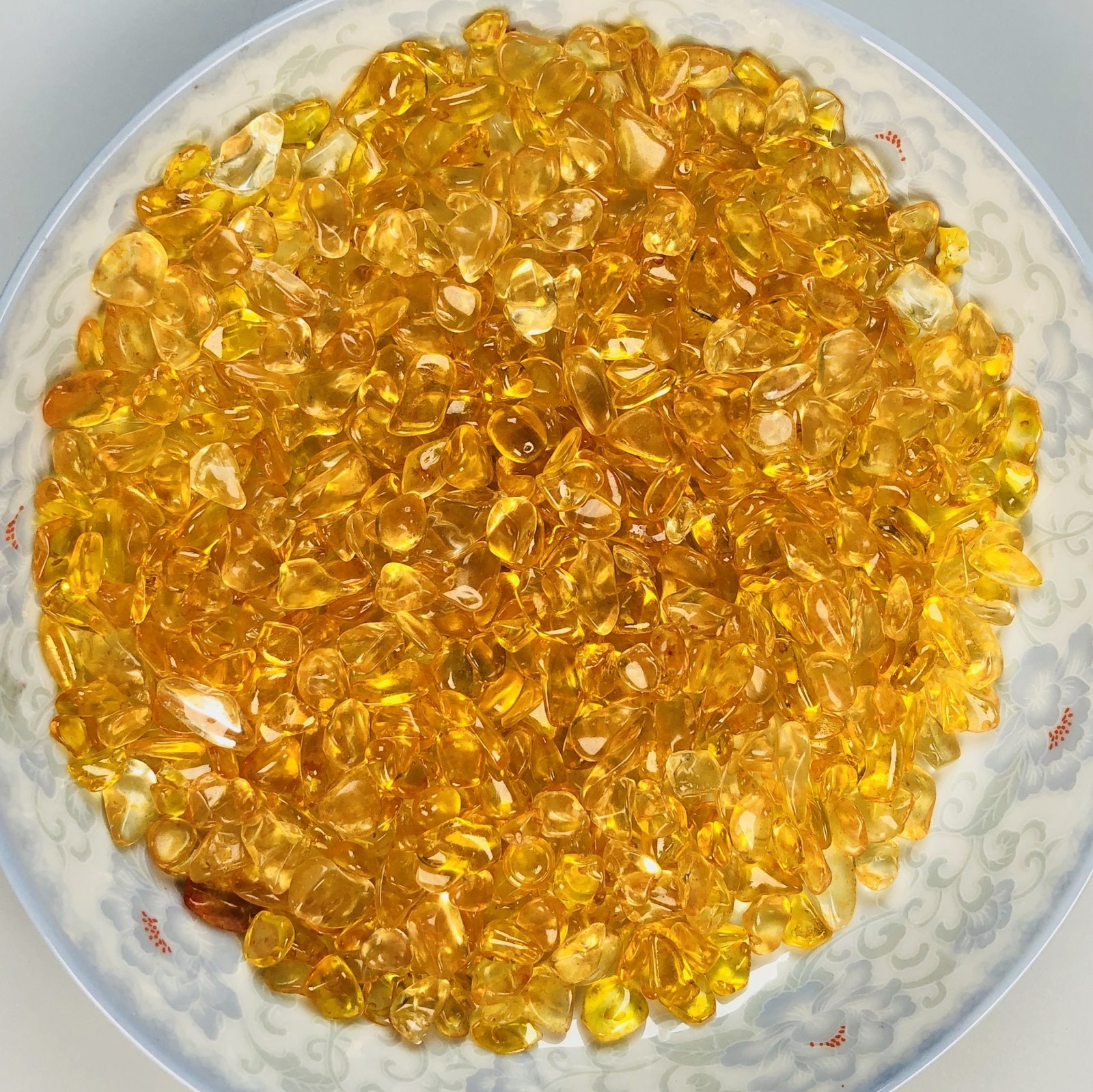 50/100g Natural Citrine Yellow Quartz Crystal Stone Rock Specimen Healing 7-9mm