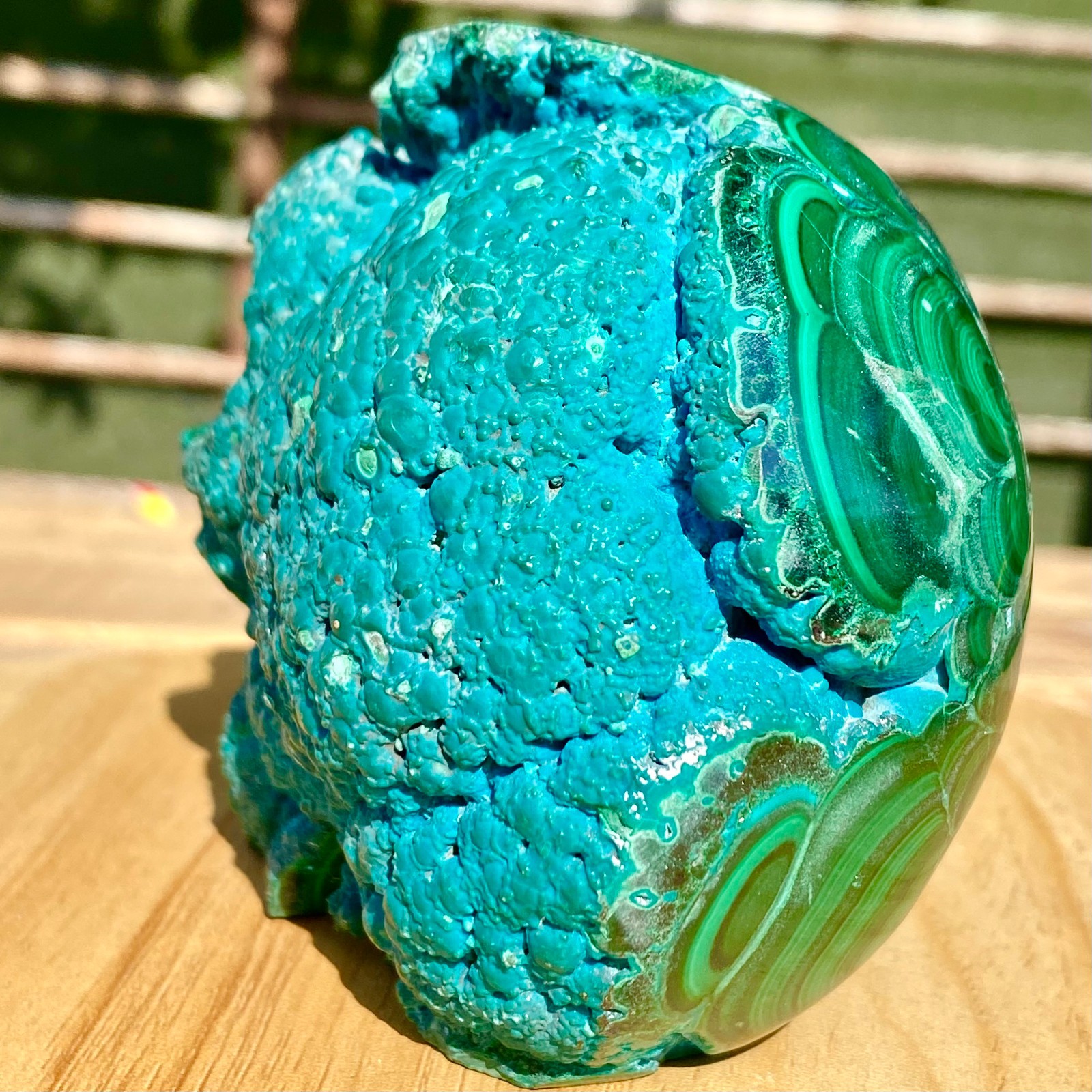 2.13LB Malachite Crystal Skull, Hand Carved Gemstone Fine Art Sculpture