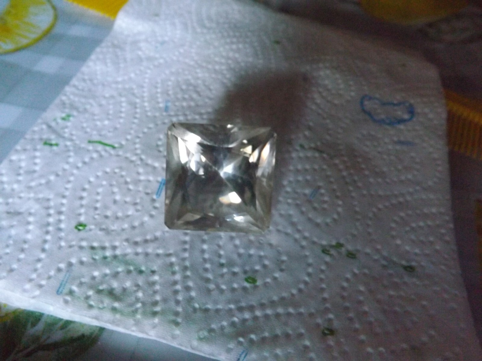 Awesome faceted Herkimer diamond crystal 119cts 29x29x24 AAA!!!