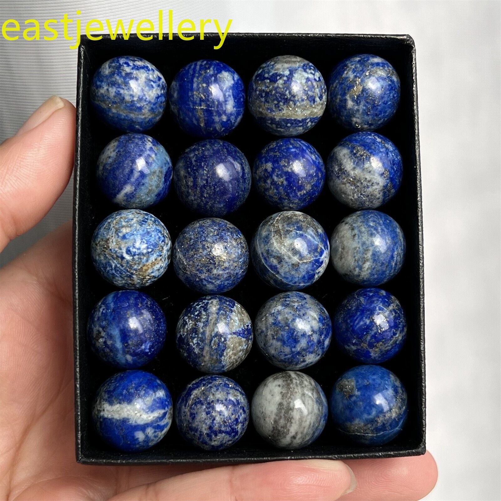 12pcs Natural Lapis Lazuli jasper ball quartz crystal carved Sphere gem 15mm+