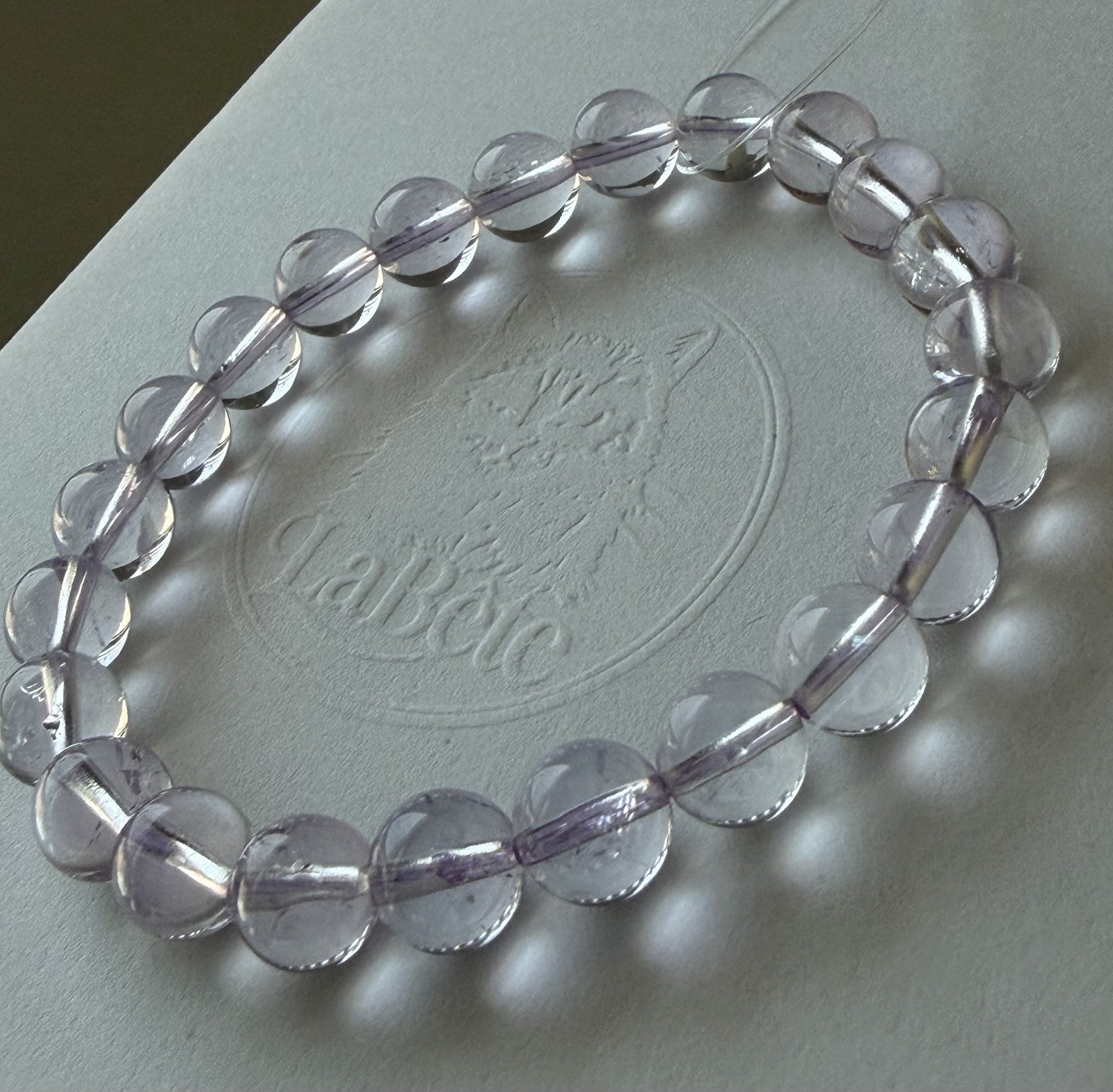 Pastel Light Lavender Purple Bolivia Amethyst Bracelet