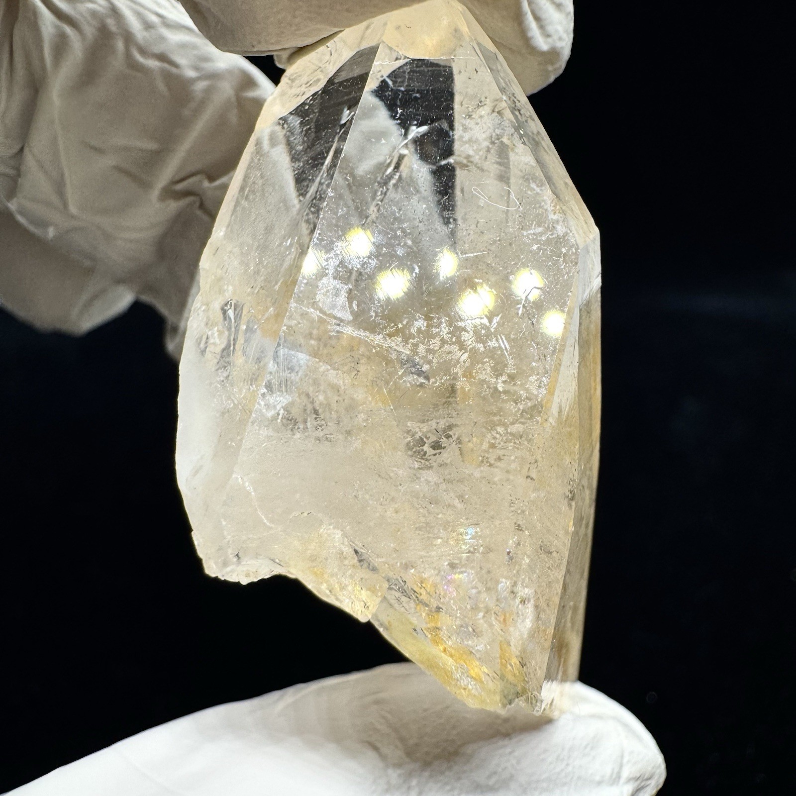“Golden Triangle”Ganesh Himalayan Nepal Quartz Nirvana Record Keeper Crystal