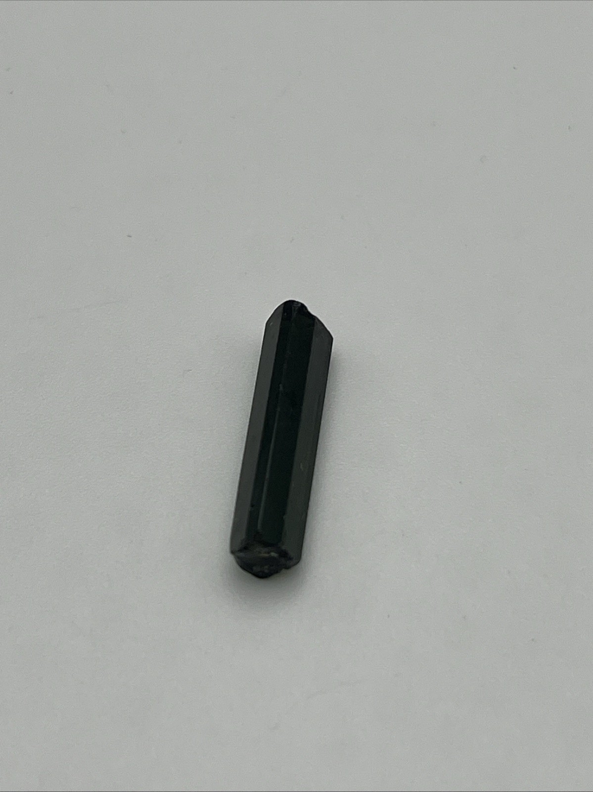 Green Tourmaline Crystal 3/4 Inch By 3/16 Inch