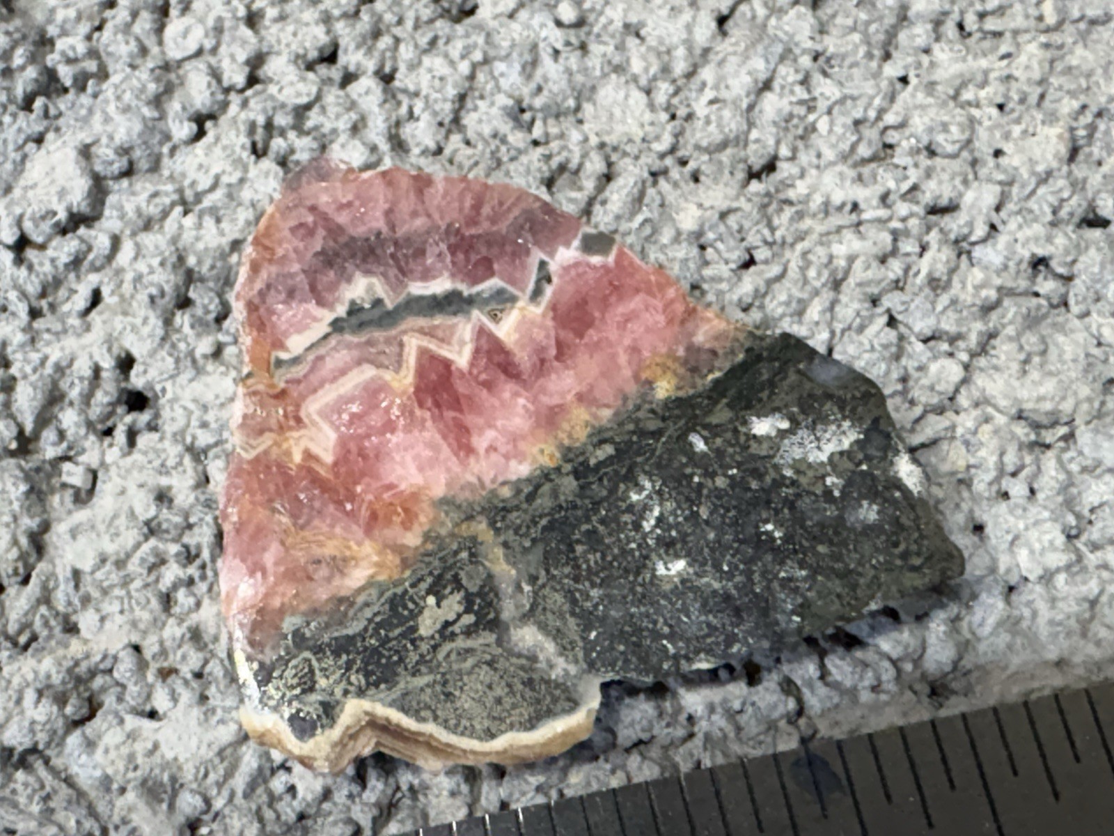 1.3″ POLISHED / ROUGH NATURAL 5mm RHODOCHROSITE CRYSTAL STONE ARGENTINA 11.8g *4