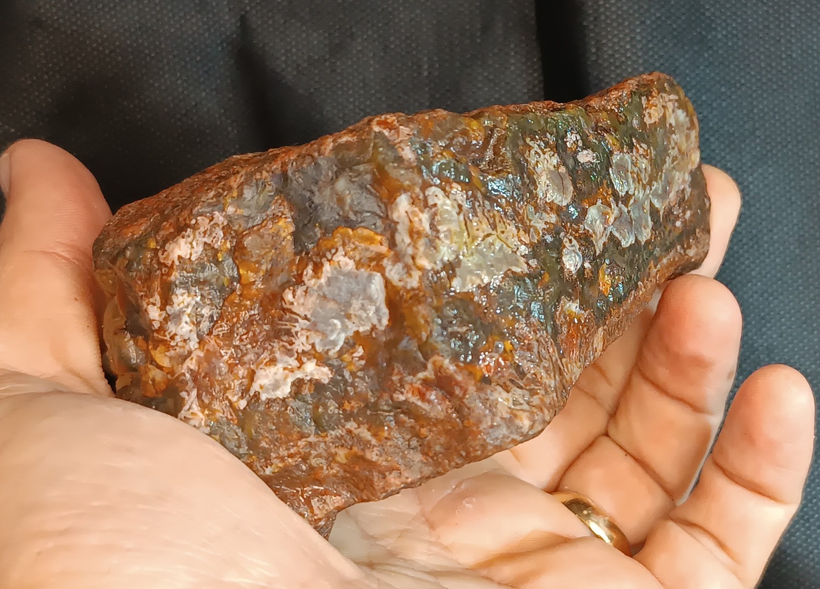 555g/1.22lb uncut turkish agate stone rough, gemstone, customs duty included