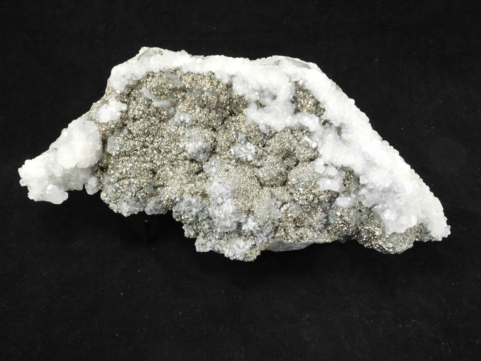 HUGE Pyrite Crystal Cluster With Fluorescent Calcite Crystals Mexico 2020gr