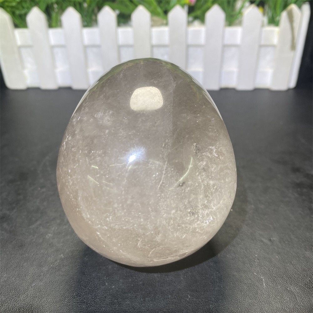 1.9LB 4.2″Natural A+Smoky Quartz Skull Statue Crystal Carving Reiki Heal Decor