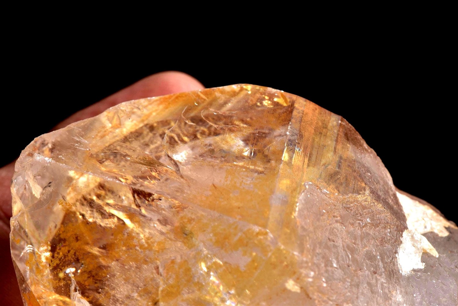Himalayan golden healer starbrary rainbows keys devic healing crystal#7644