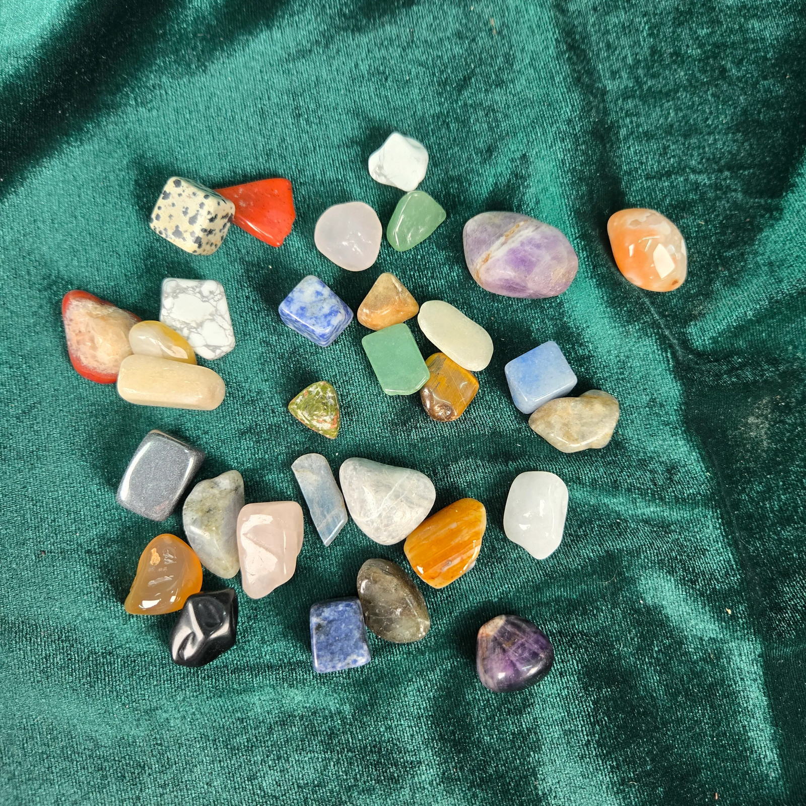 Mixed Lot Polished Tumbled Gemstones 5 oz