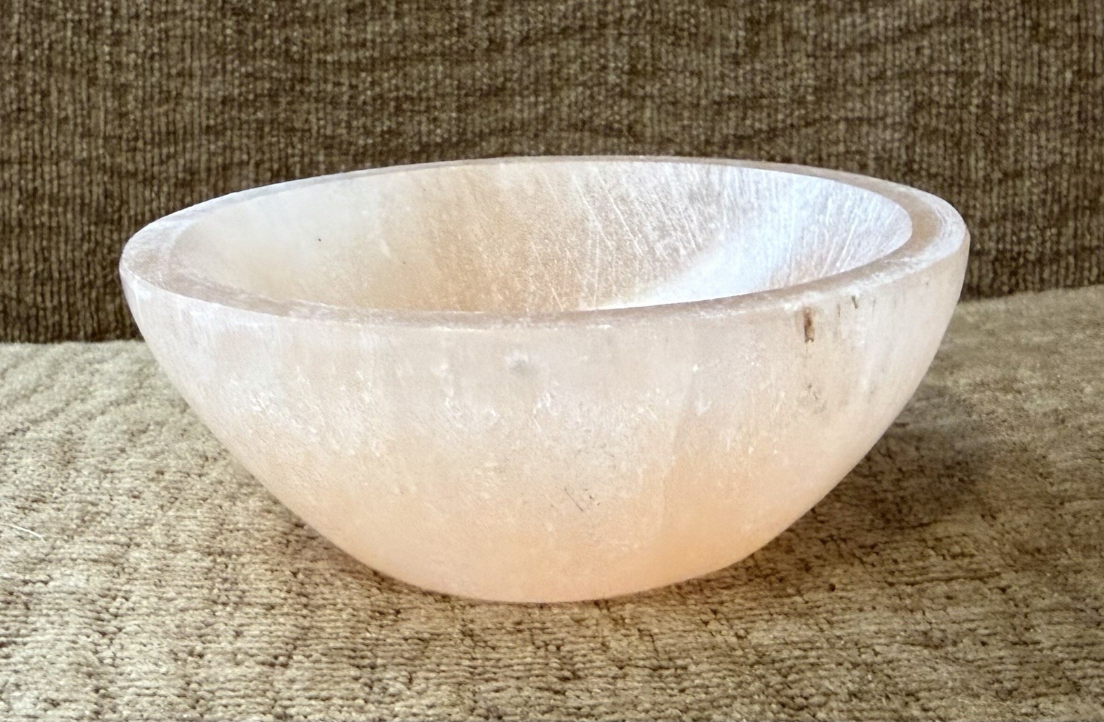 Orange Selenite Bowl