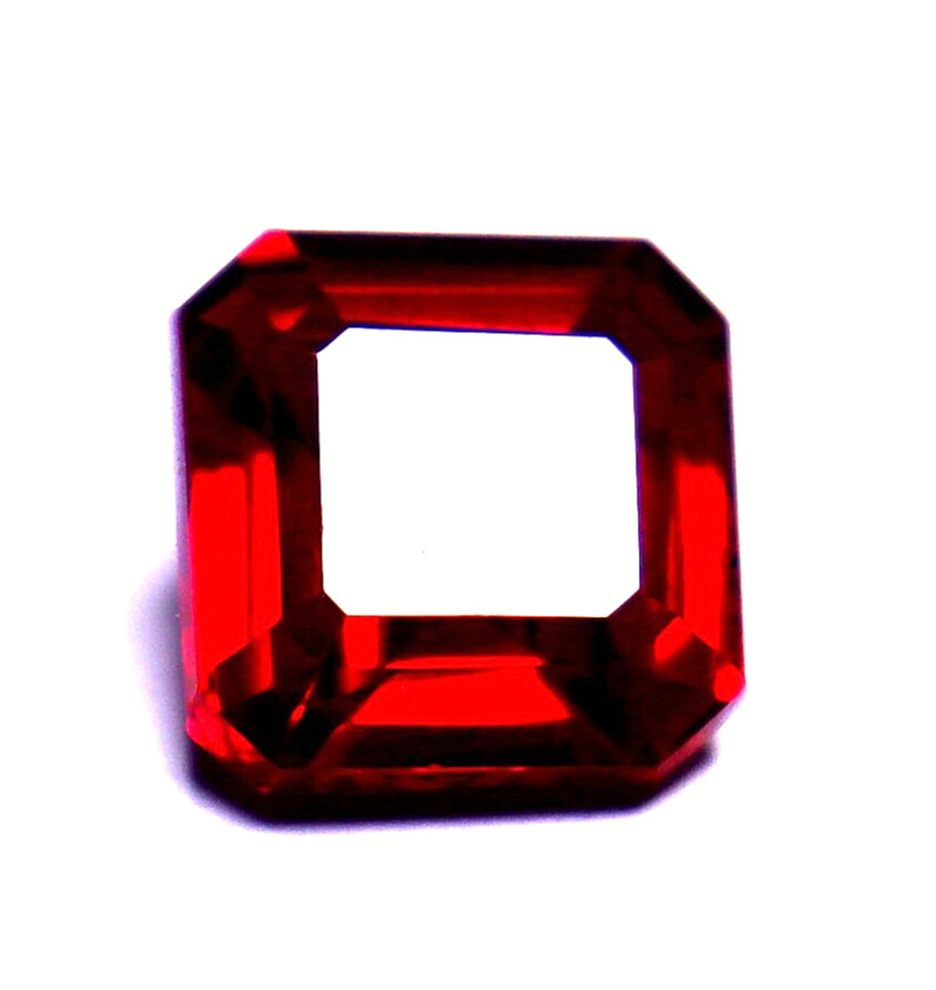 BURMA Pigeon Blood Red Ruby Certified Loose Gemstone Radiant Cut 10.25 CT