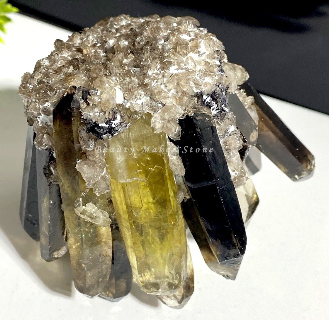 2025 300G New Find Large Smoky Quartz Crystal Healing Cluster Rocks Specimens