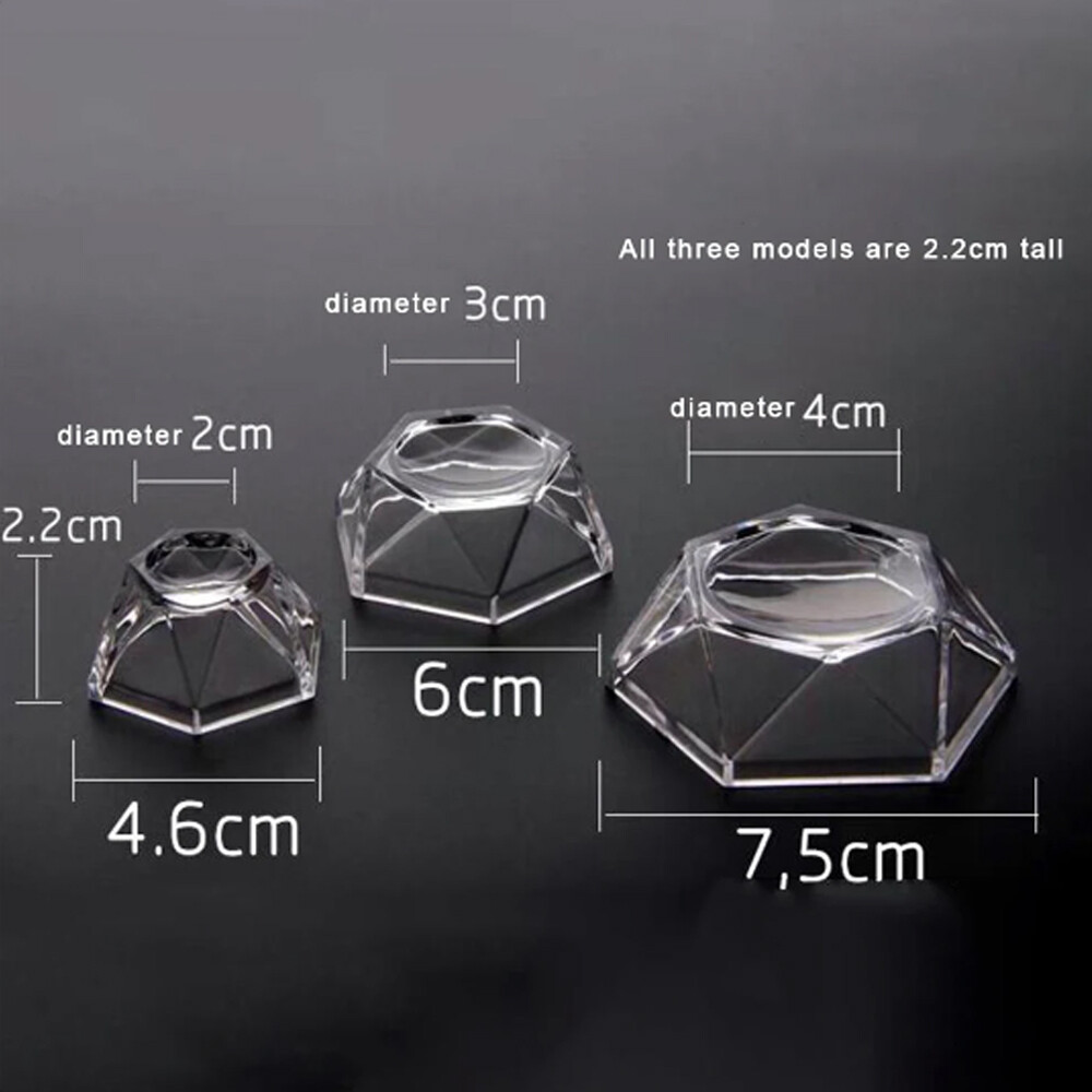 10PCS Acrylic Clear Display Stand Sphere Holder For Crystal Ball Base New