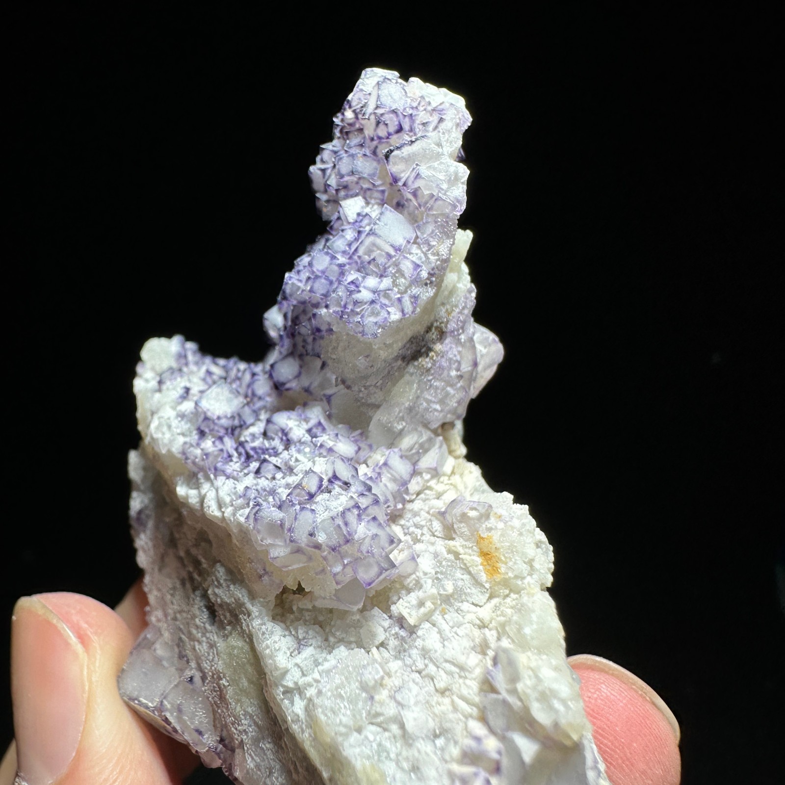 Natural Purple Fluorite Border Crystal Mineral Specimen Home Decor Healing