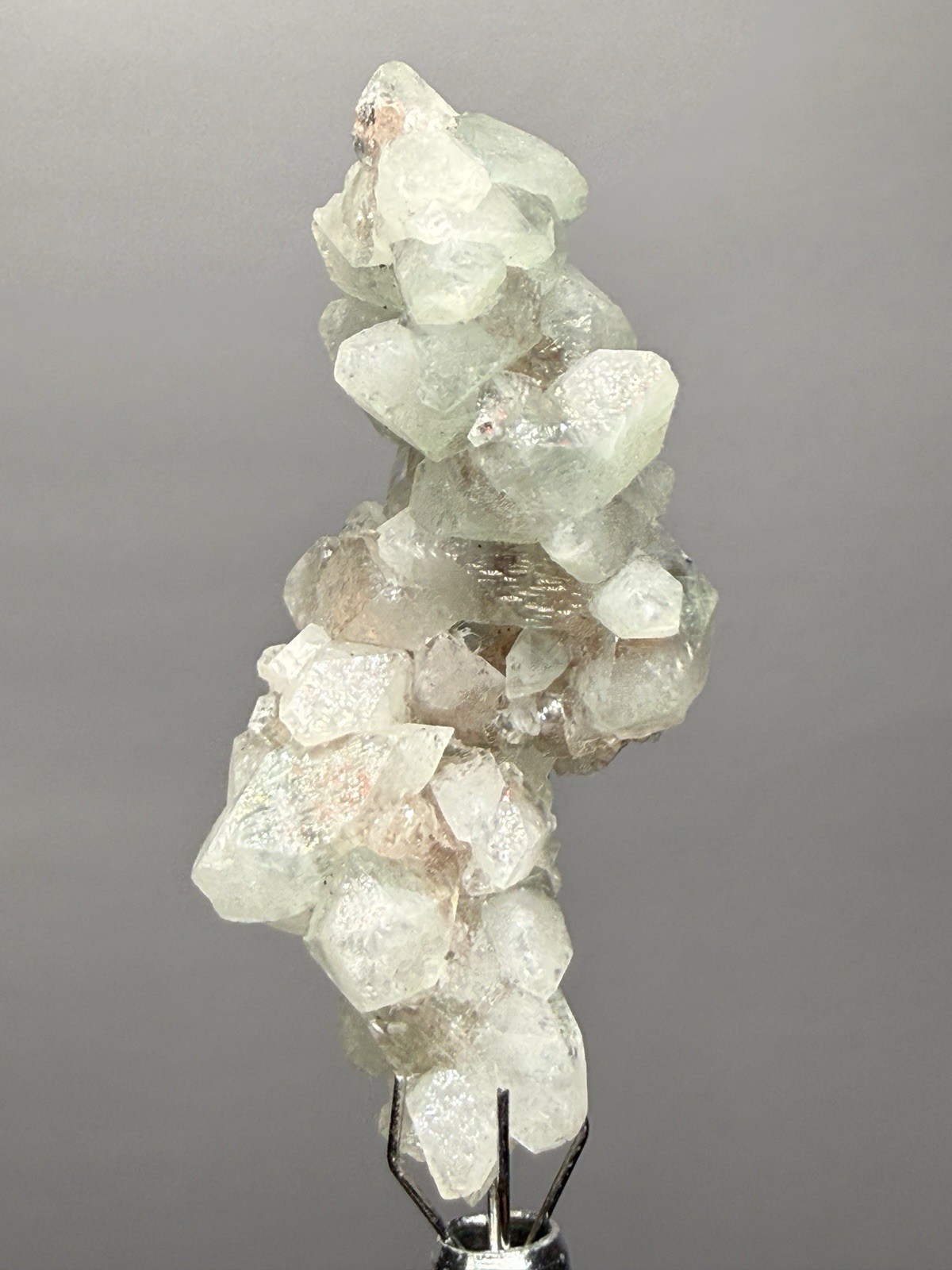 White Stilbite on Red Heulandite — Zeolite Cabinet Specimen | Maharashtra, India