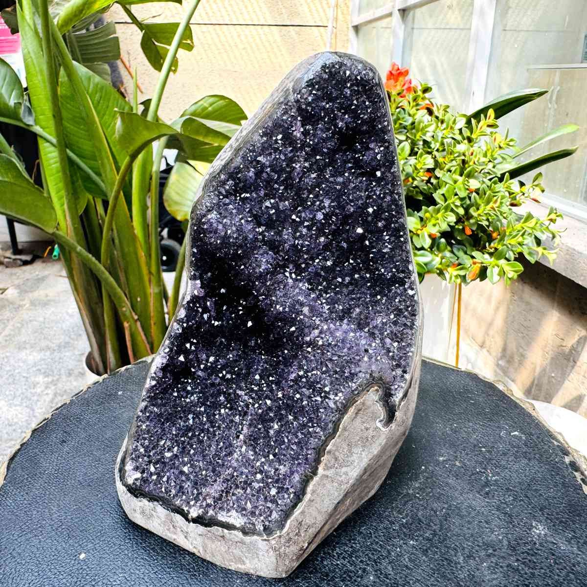 3.28LB Natural Uruguayan Amethyst Cluster Cave Display Specimen Healing