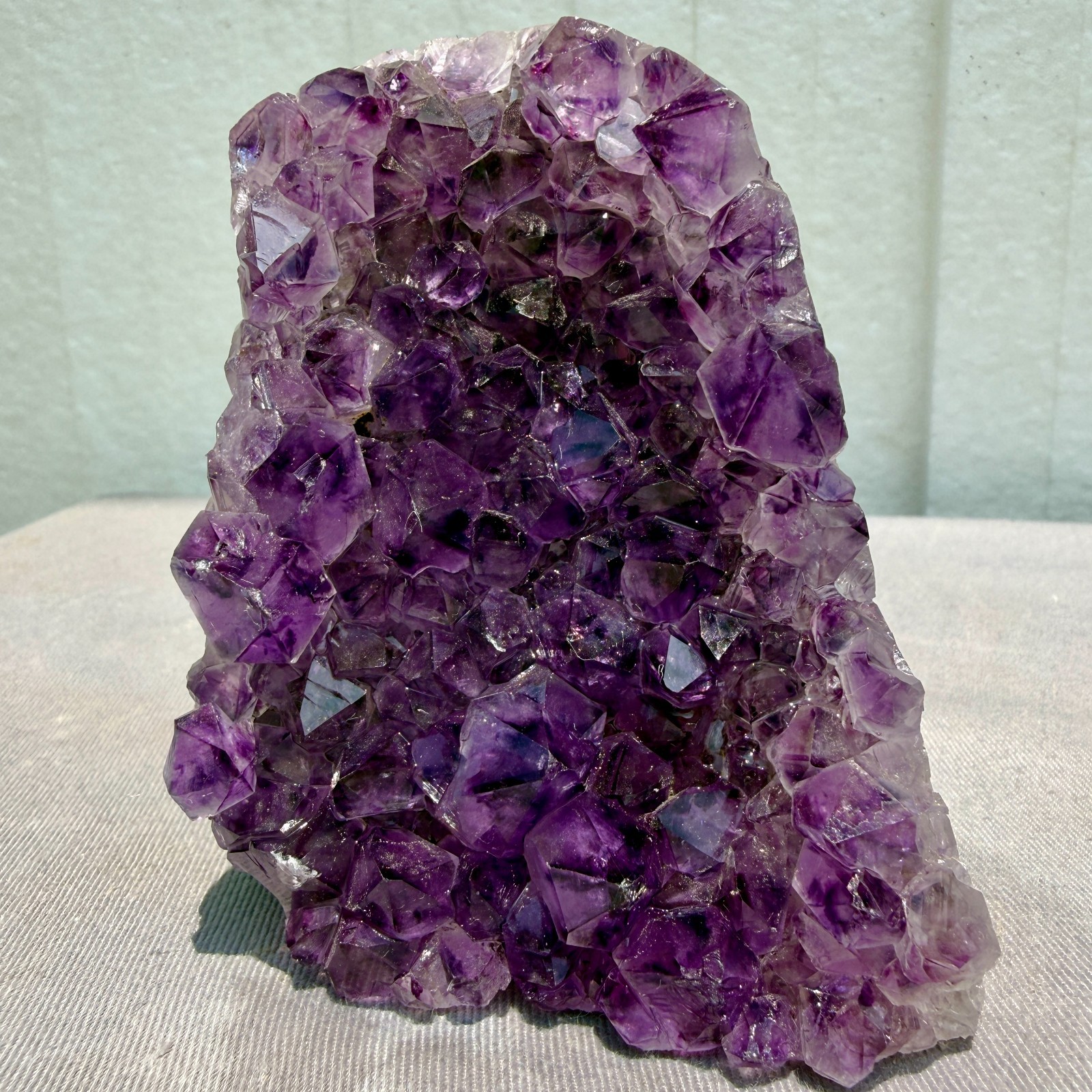 1.05BL  Natural Amethyst geode quartz cluster crystal specimen energy Healing