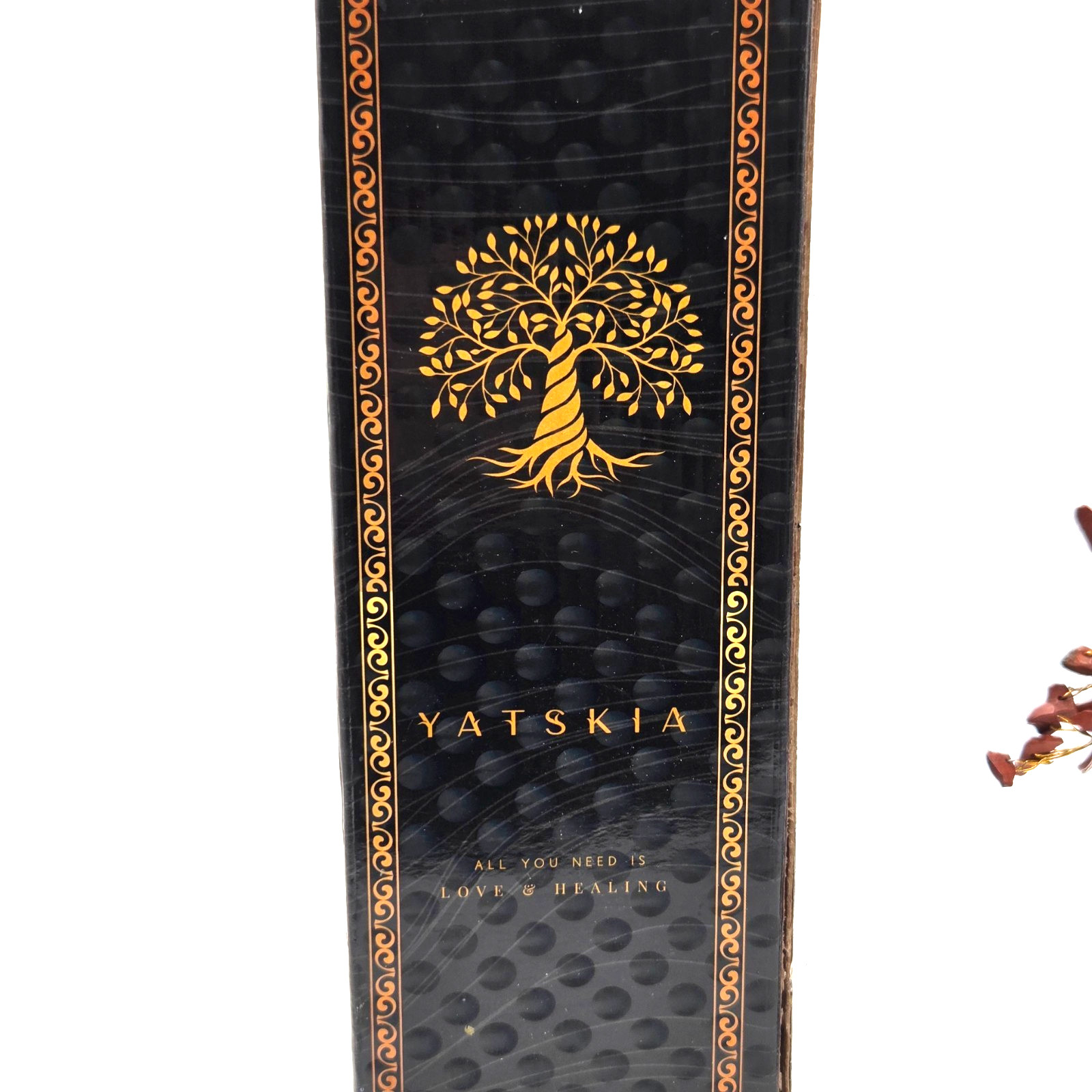 YATSKIA 7 Chakra Tree of Life Crystals and Healing Stones Gold Wire NEW in BOX