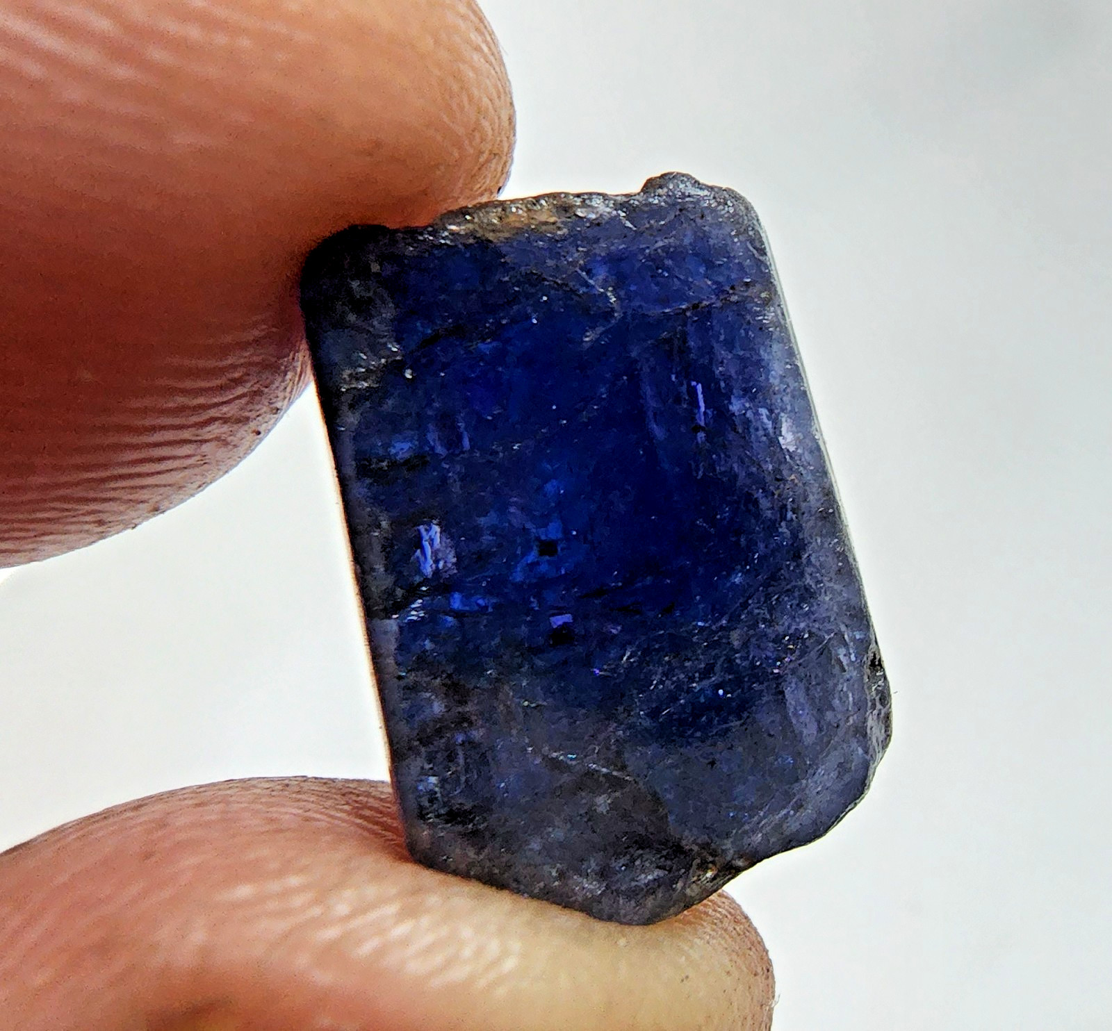 30.85ct Natural Tanzanite Raw Rough Cut Crystal Blue Violet Gemstone Piece