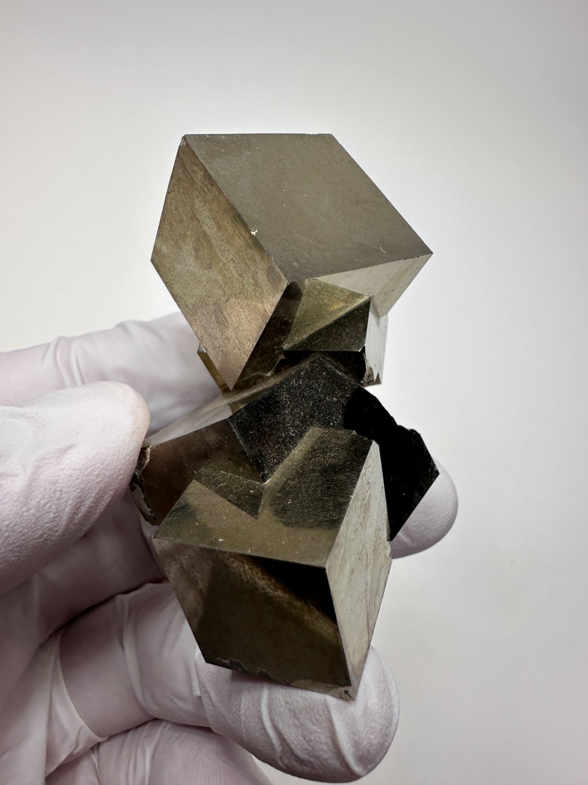 LARGE Rare Lusterous Entwined Interlocking Pyrite Cube Cluster_Spain