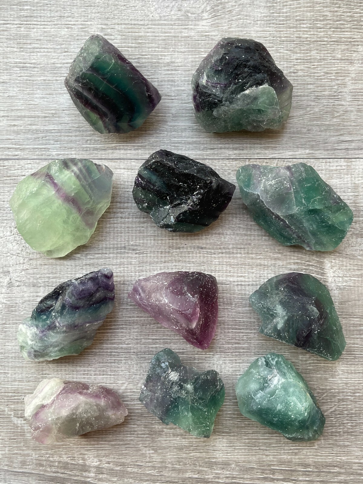 Grade A++ Extra Large Fluorite Raw Natural Stone, Fluorite Rough, Pick a Weight