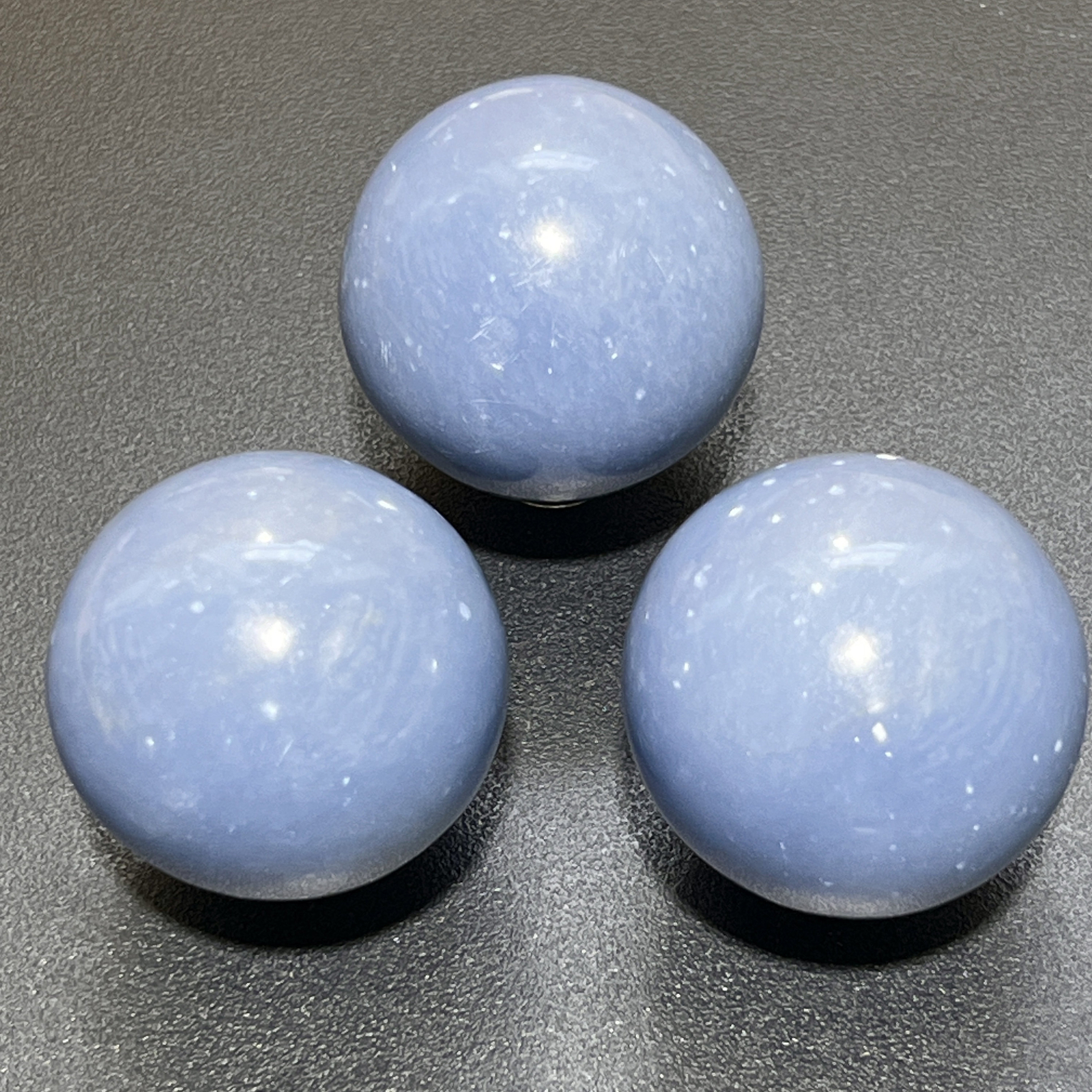 Blue Angelite Crystal Sphere (1.5 Inch) Wholesale Gemstone Decor Supply