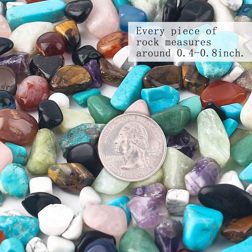 Polished Crystal Quartz Chips – Natural Irregular Stones for Fish Tanks & Decor