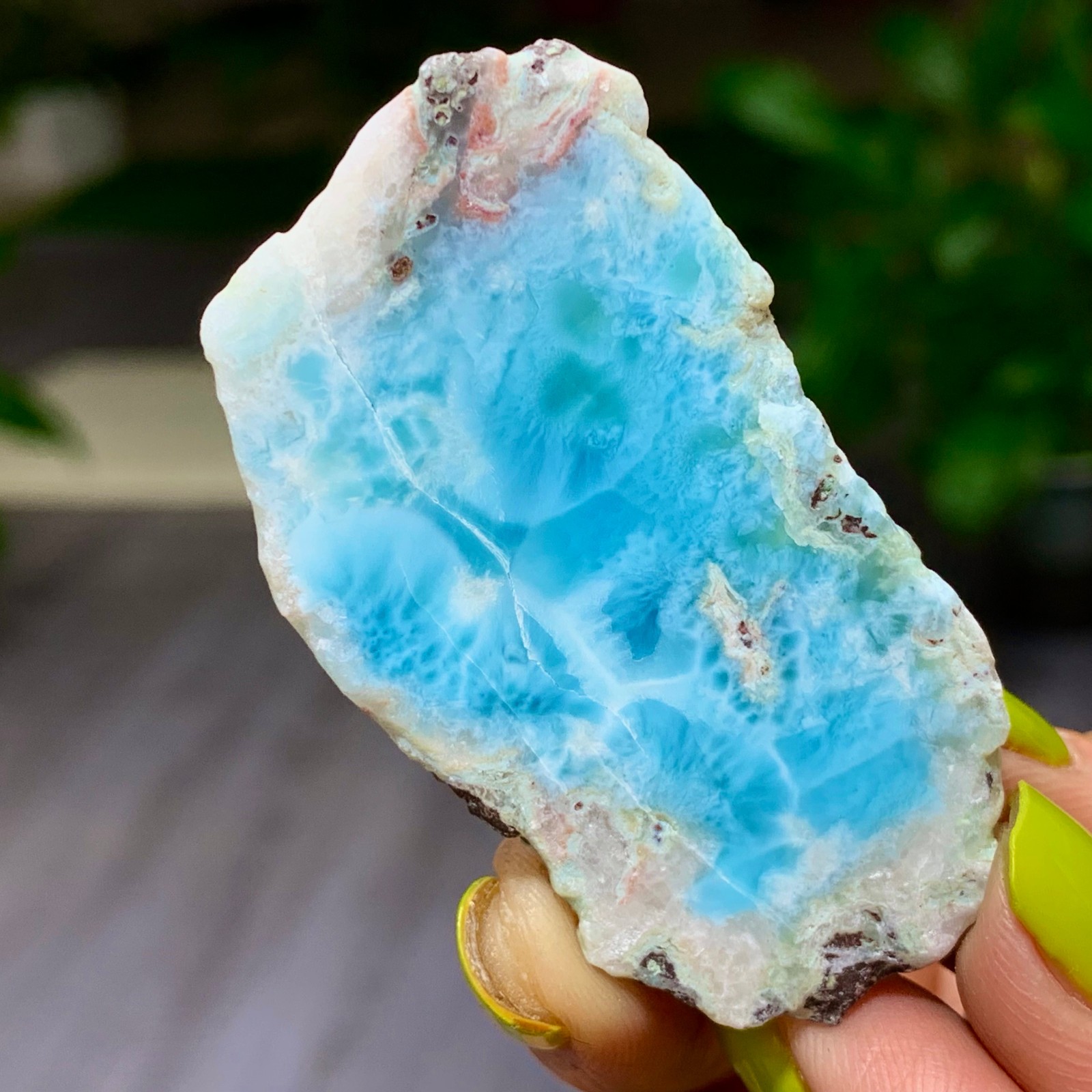 24G Natural larimar/hemimorphite Gorgeous rough raw Crystal Mineral Specimen
