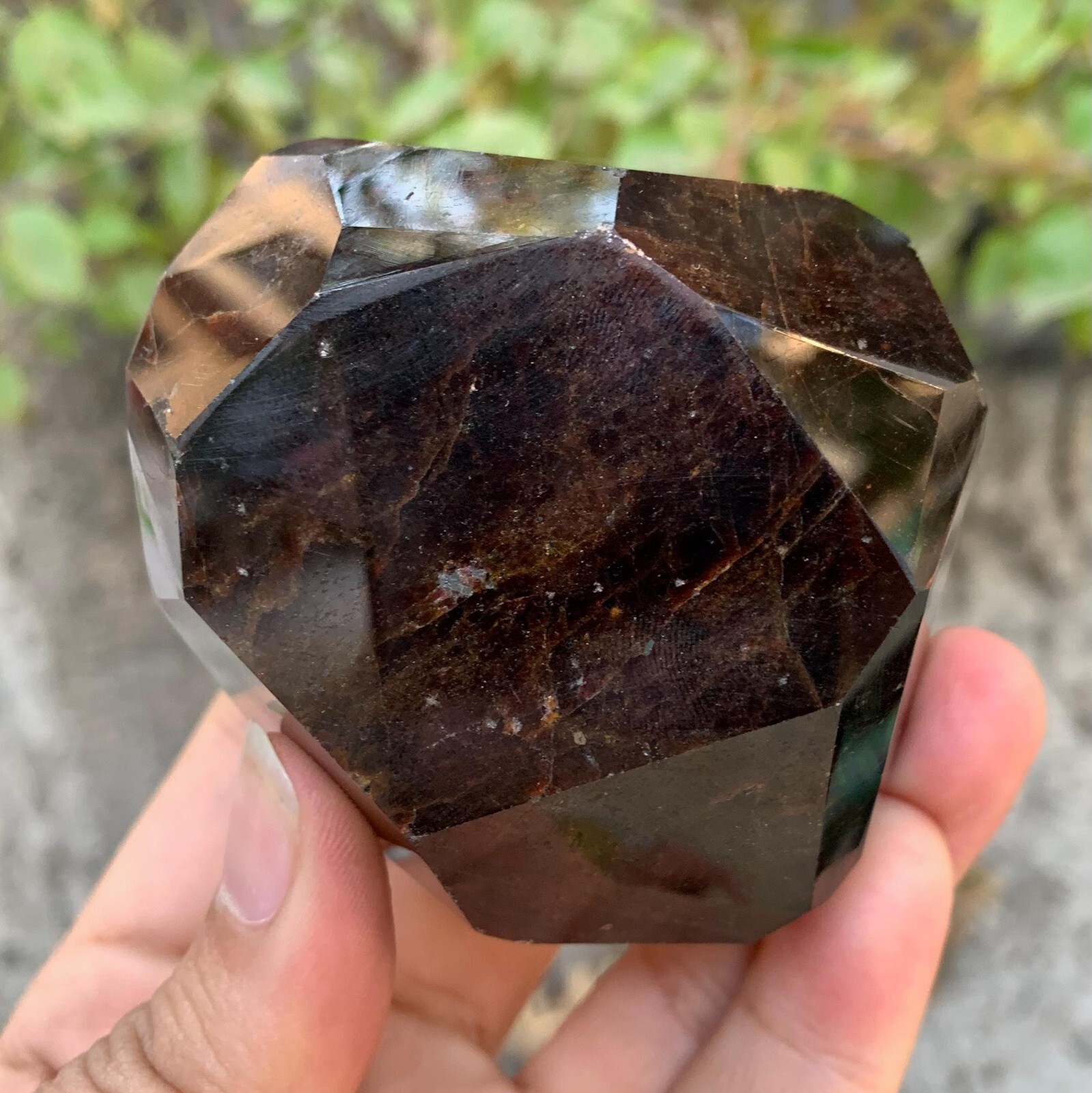 1.34 Lbs Large Lustrous Red Almandine Faceted Garnet, Faceted Red Garnet