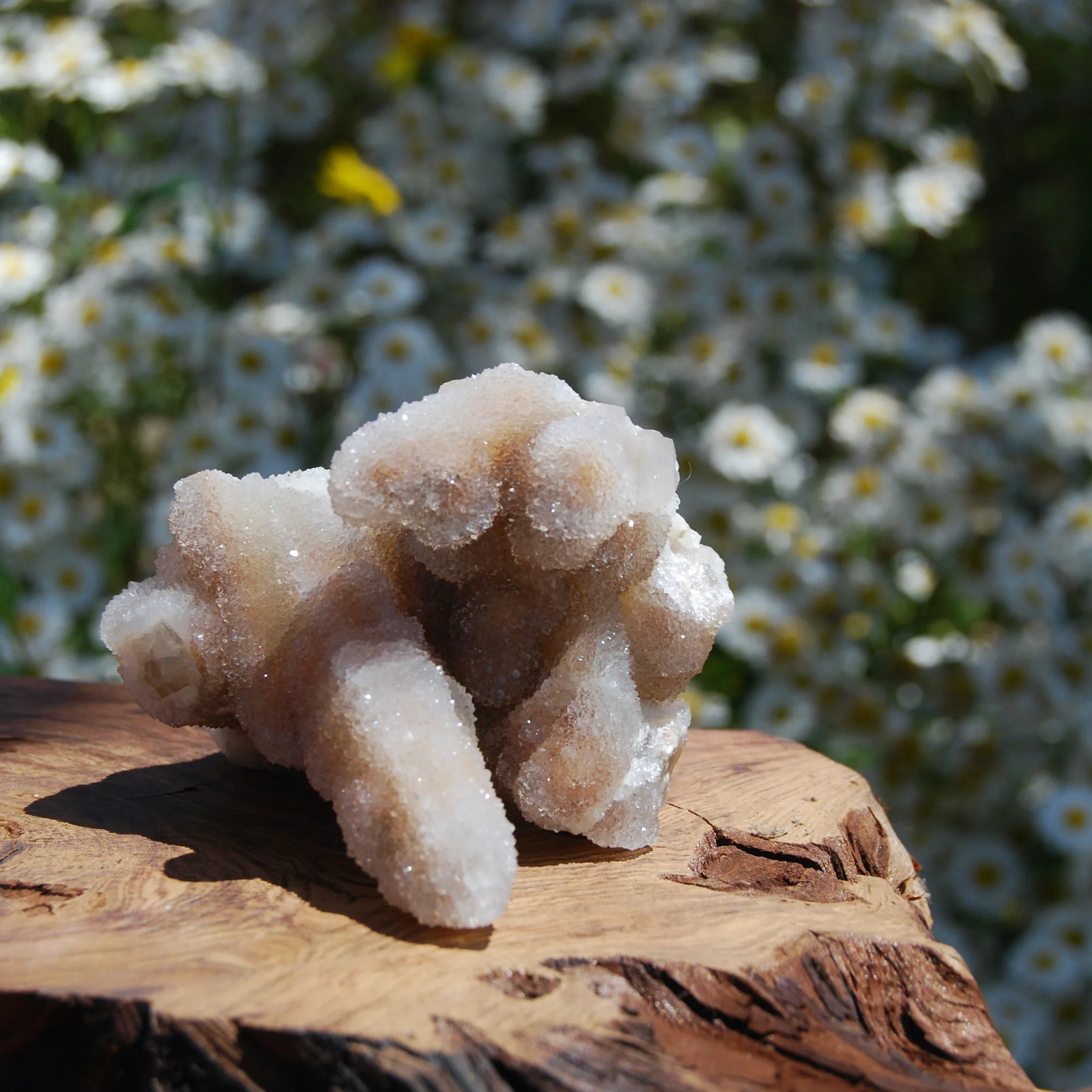 3in 200g Large Fairy Quartz Crystal Cluster, Raw Sparkling Spirit Quartz Druzy,