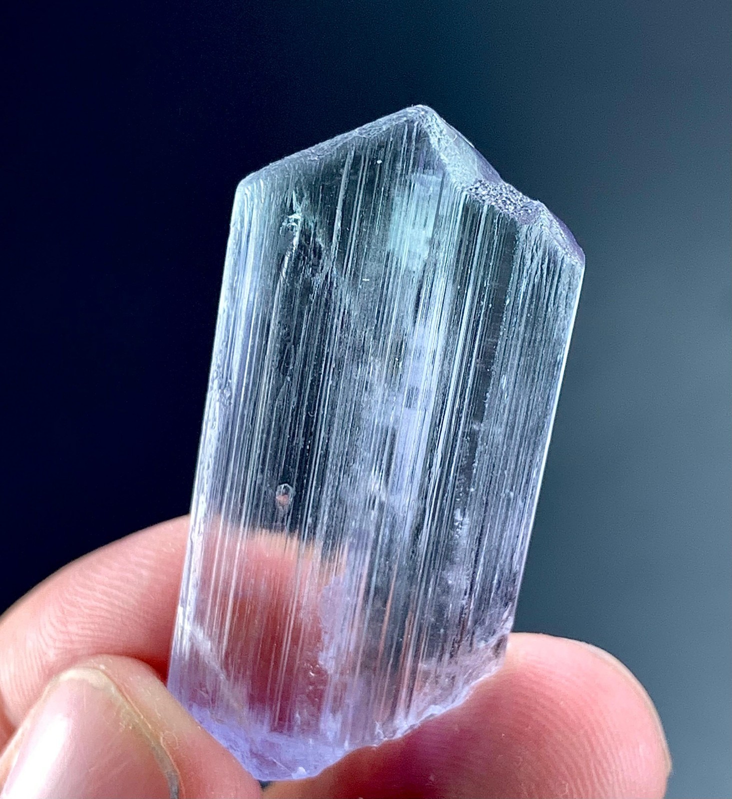 47 Carat Natural kunzite Crystal Specimen From Afghanistan