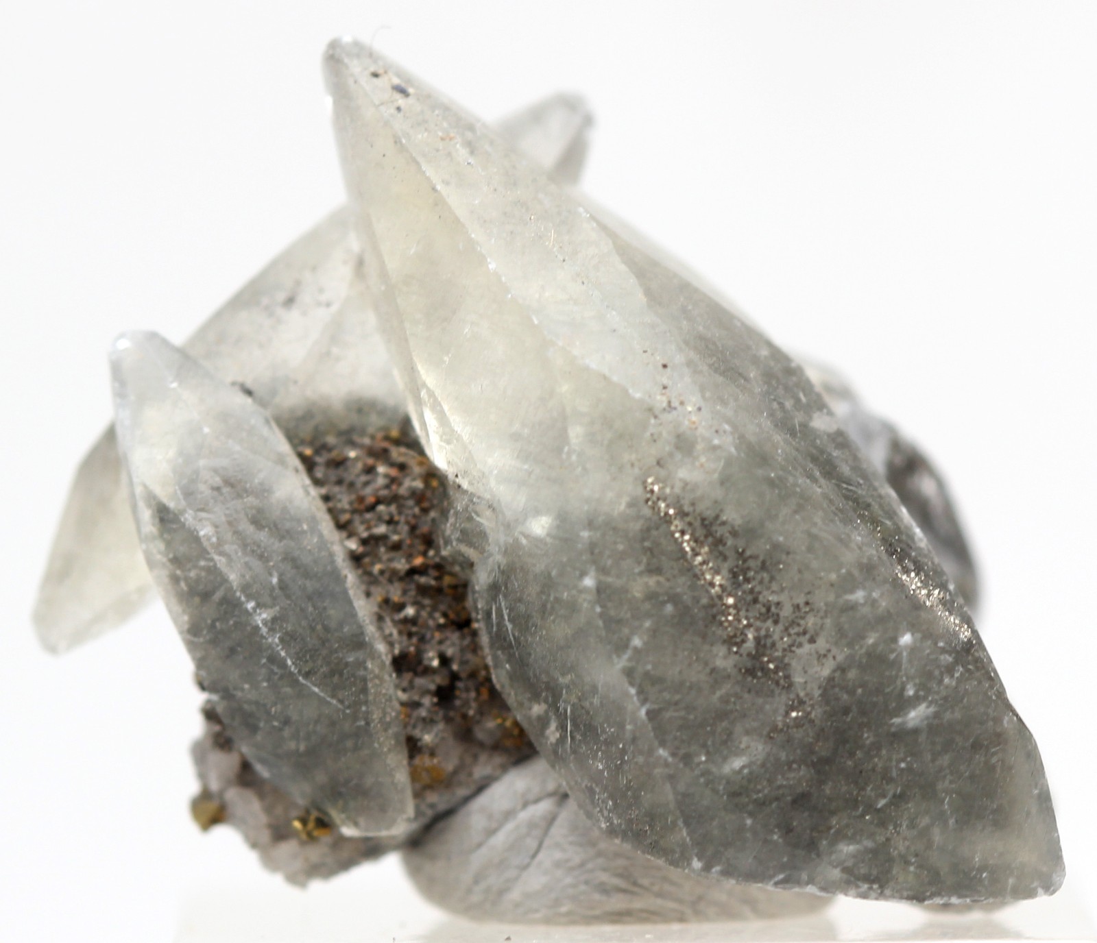 Stellar Beam CALCITE Dogtooth Chalcopyrite Crystal Mineral Specimen Cluster