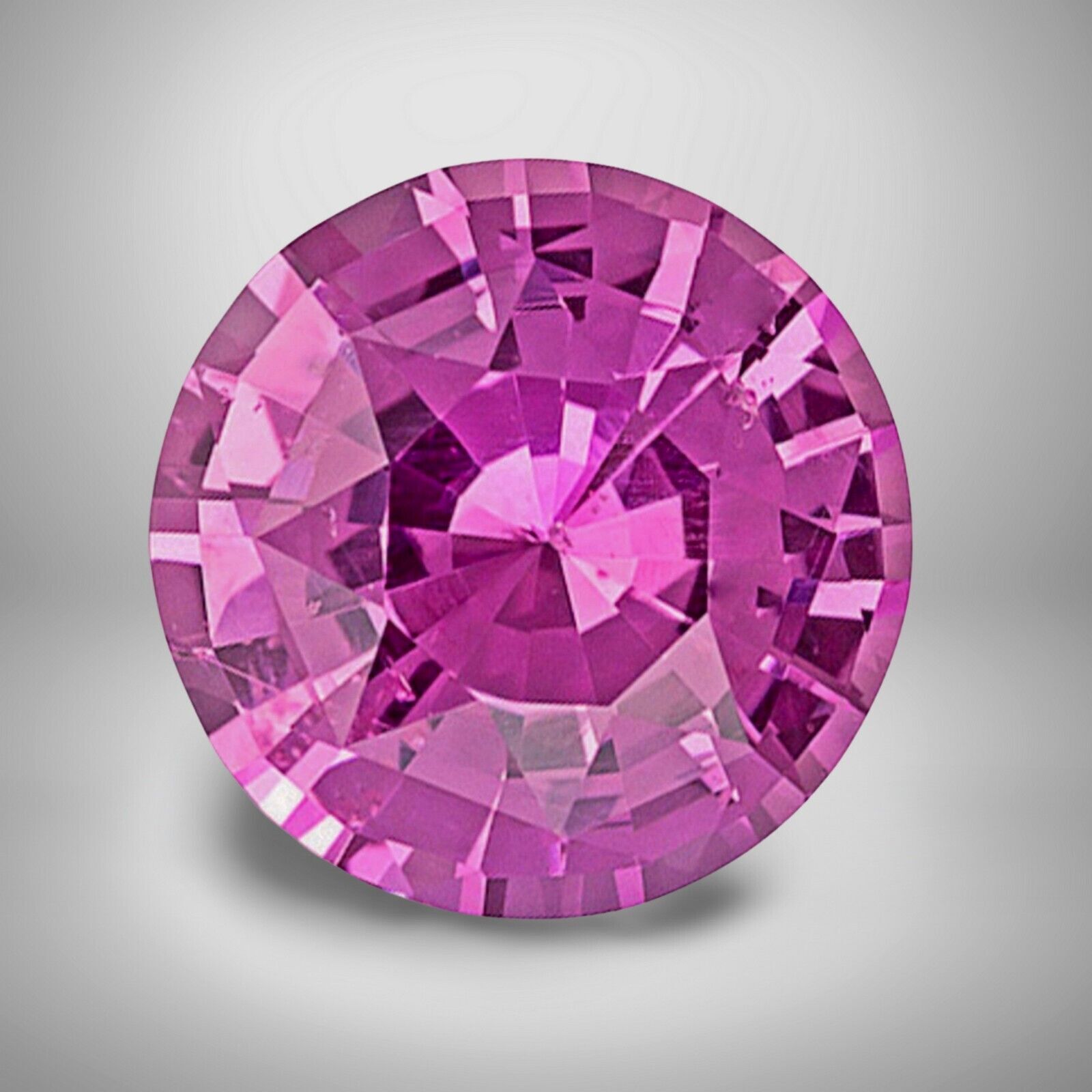 Pink Sapphire Round Cut Gemstone 1.30 Cts – 7 mm Calibrated Loose Gem