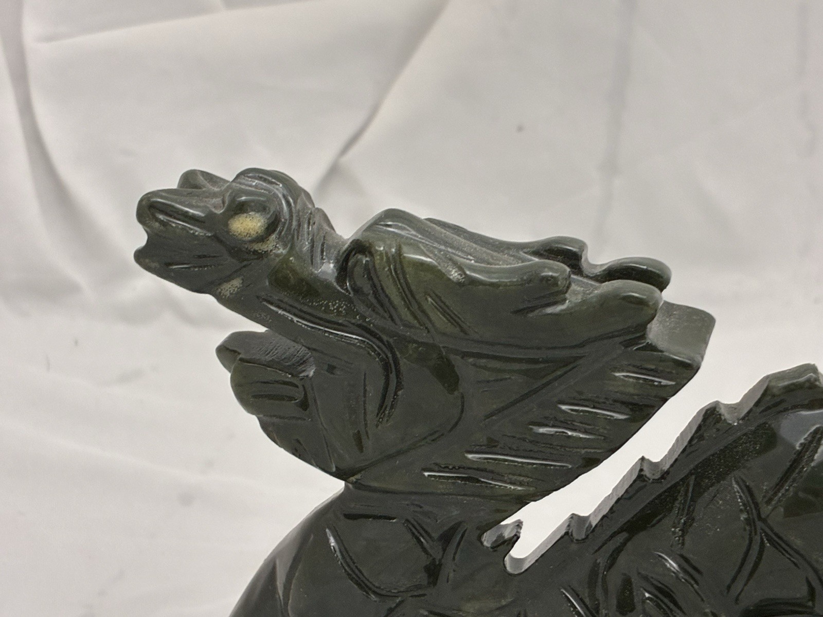 Jade Dragon Chinese Carving Afghanistan Jade Dragon Statue