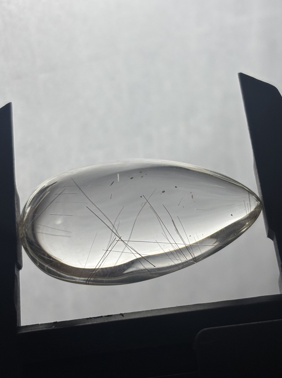 Natural Water Clear Gold Rutilated Quartz