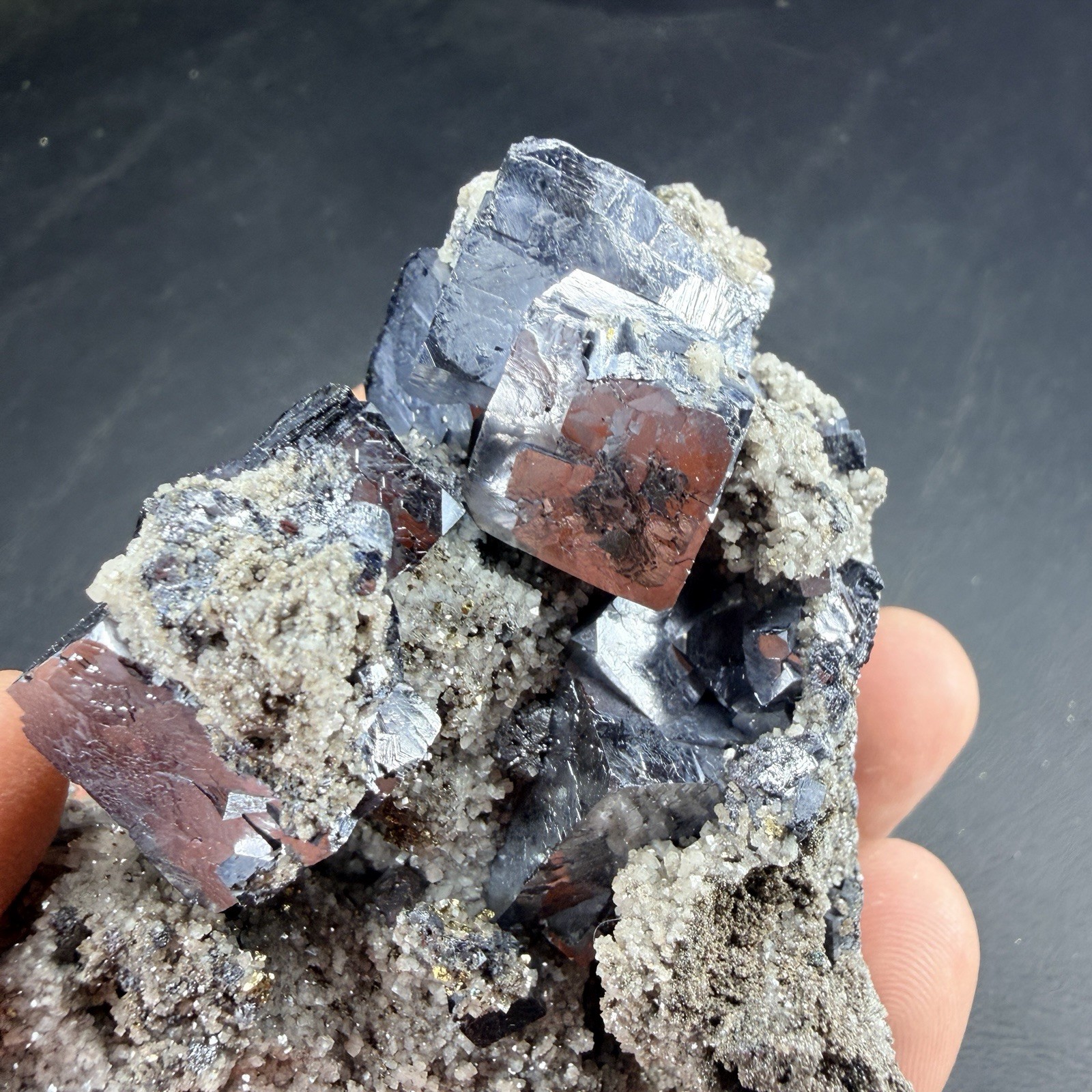 Galena Chalcopyrite Dolomite Crystal Combo / Missouri *Video*
