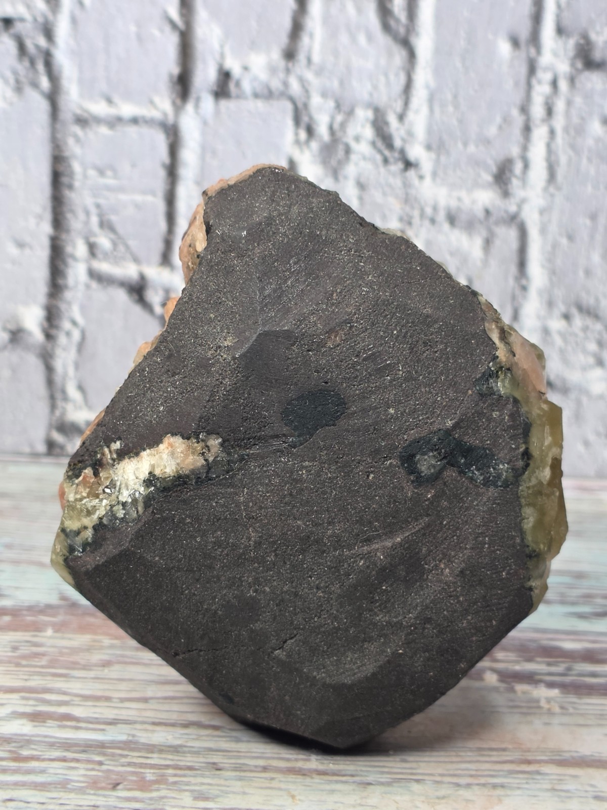 Natural Chocolate Calcite Crystal Cluster on Matrix India 605g Display Specimen