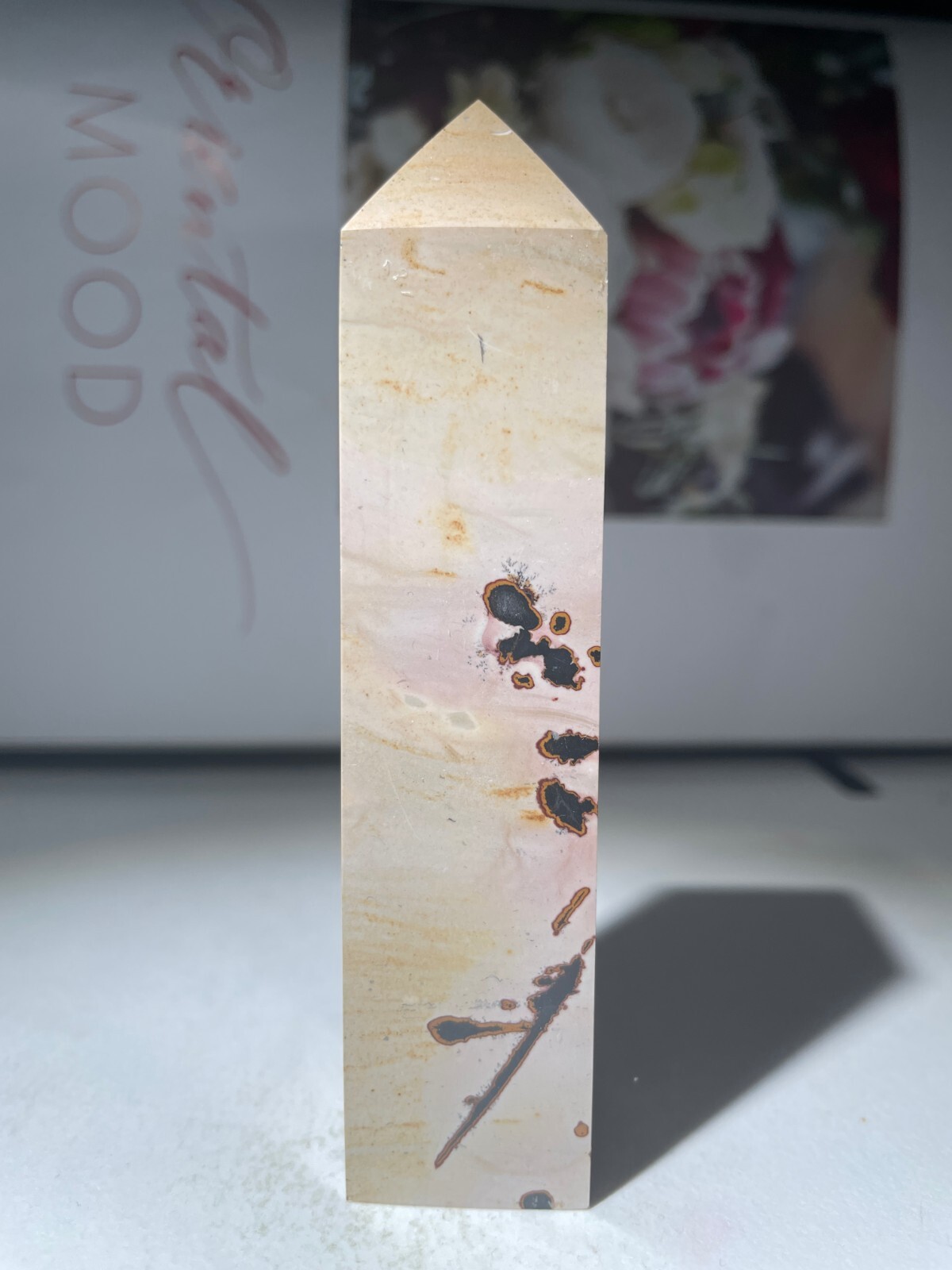 125g Traditional Chinese painting stone pagoda m06