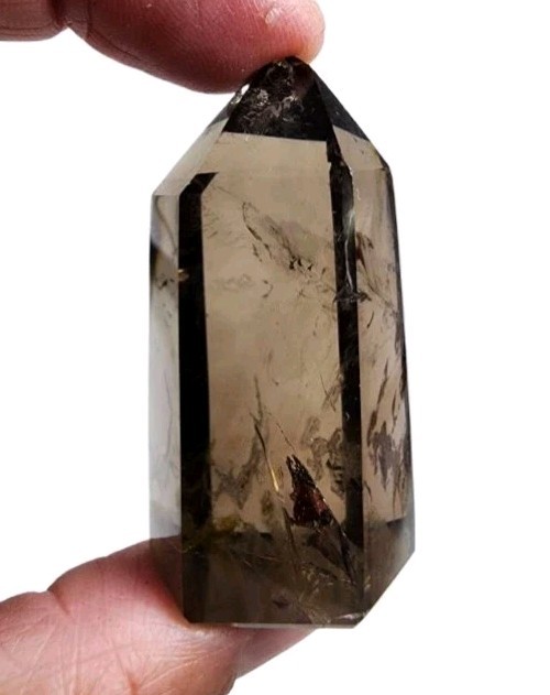 Smoky Quartz Polished Crystal Tower Brazil 42.5 grams
