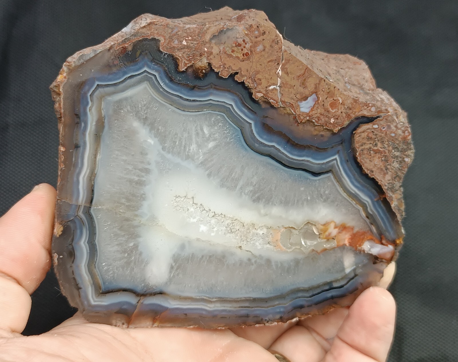 1330g/2.93 lb turkish banded quartz agate stone rough, customs duty included