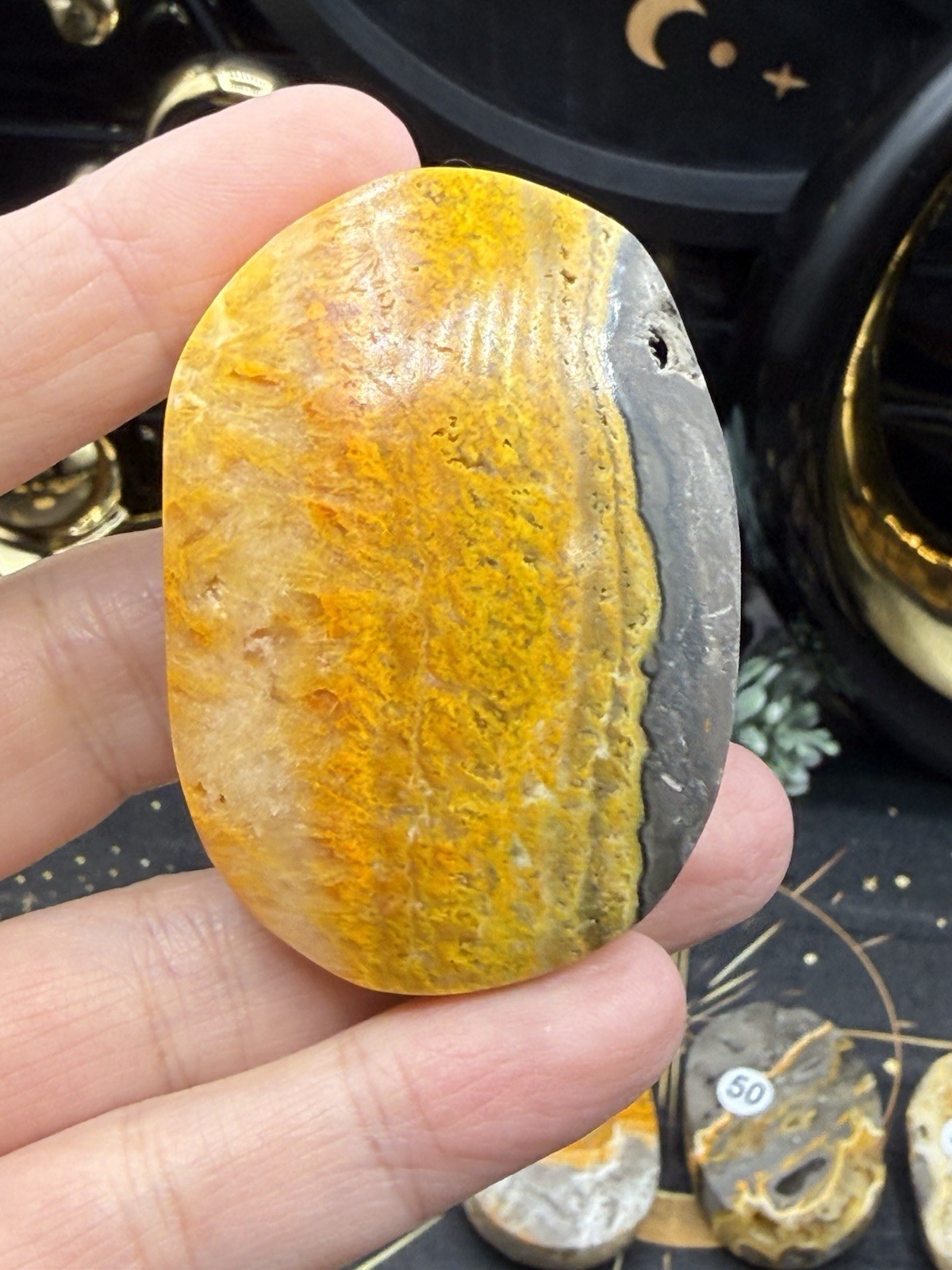 Natural Bumblebee Jasper Palms Druze vugs raw Free shipping