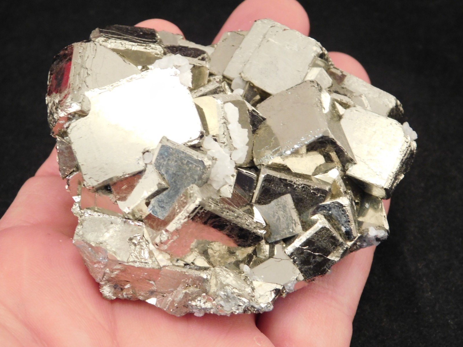 LARGER! PYRITE Crystal CUBE Cluster 100% Natural Huanzala Mine Peru 414gr