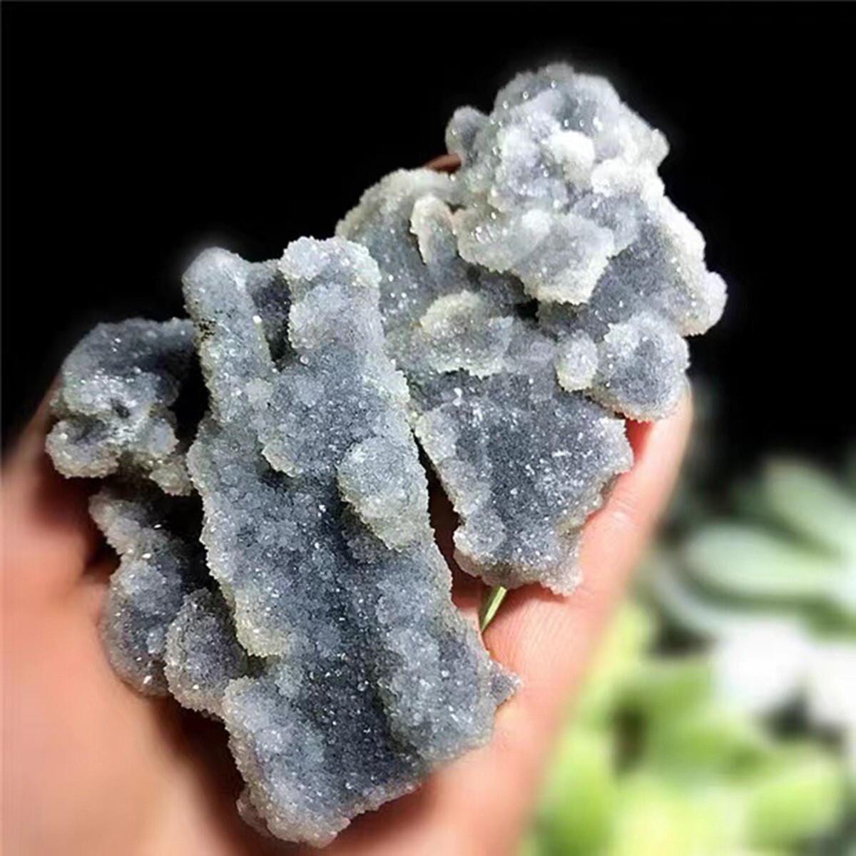 80g+ Natural Black Sphalerite Irregular Healing Crystal Cluster Mineral Specimen