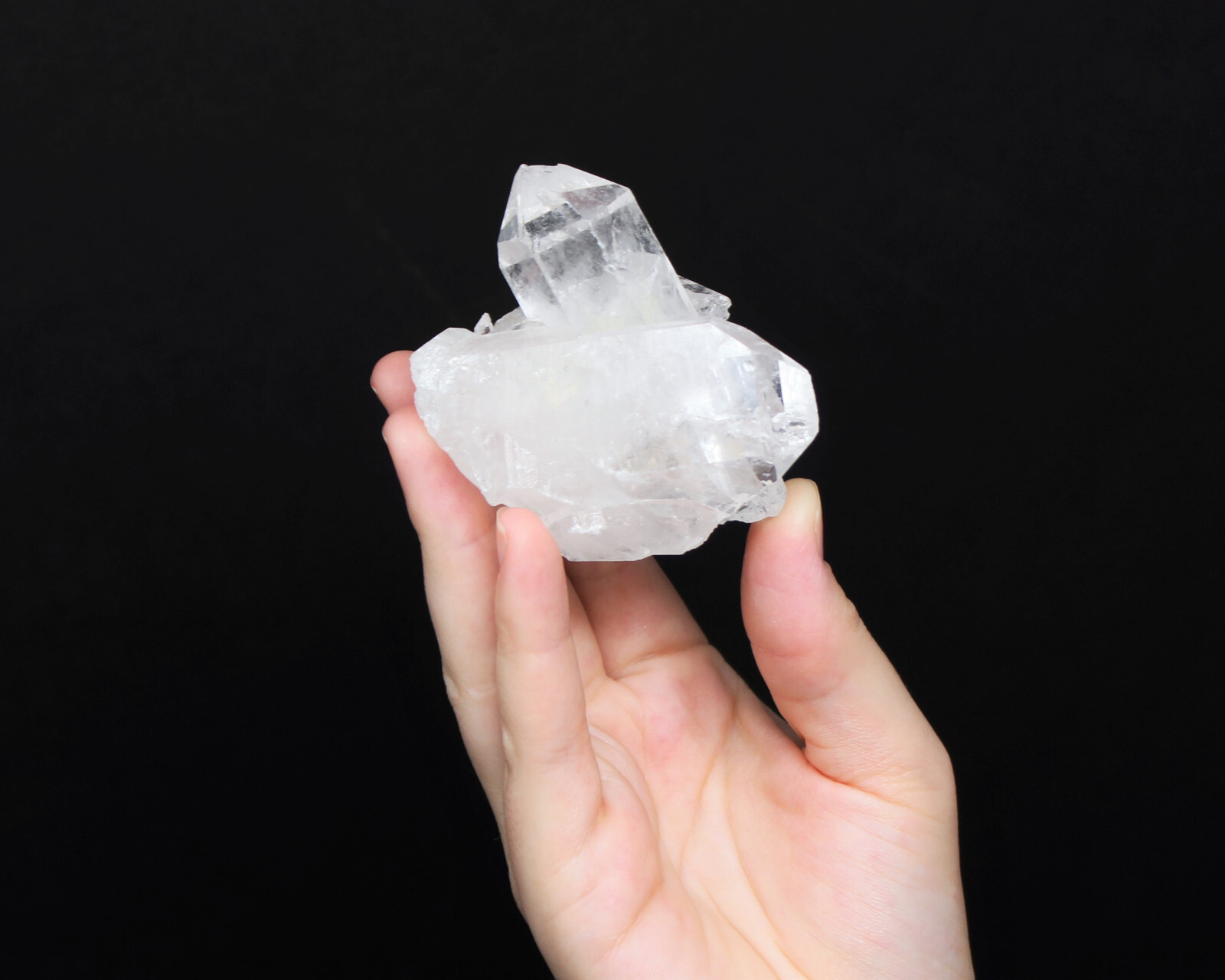 Natural Clear Quartz & Smoky Quartz Crystal Clusters 8-12 Piece Box Lot