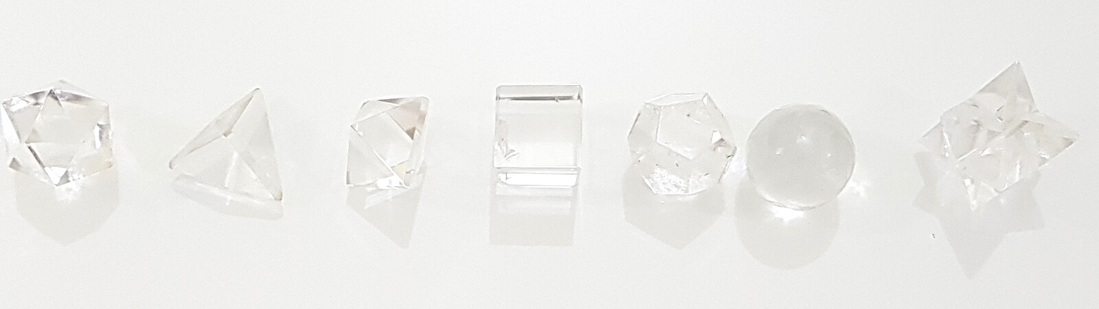 Natural Crystal Quartz Beautiful Clear Crystal Sacred Geometry Set Strong Grid