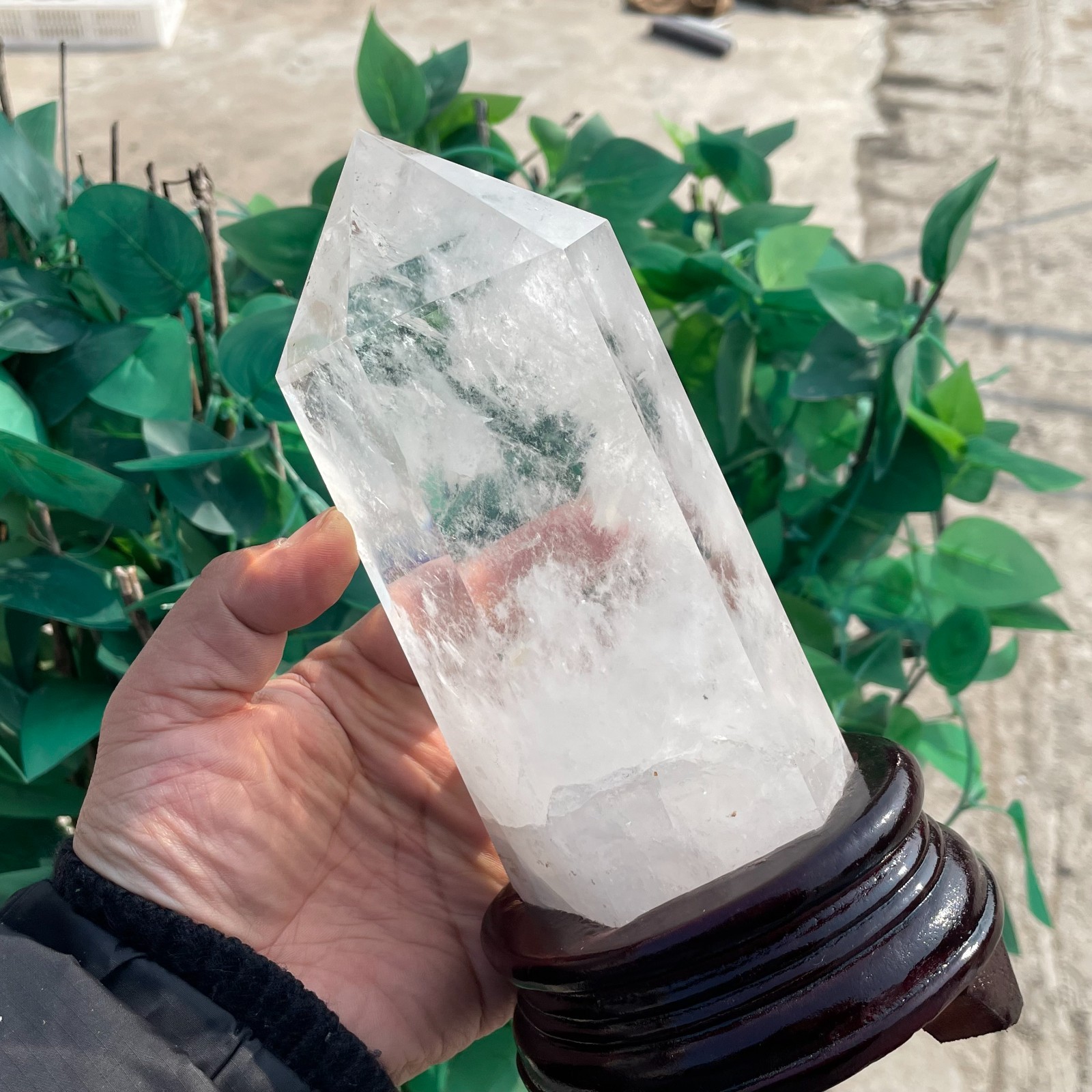 ALL 2.8LB Natural clear quartz Blue needle obelisk crystal point healing G6961
